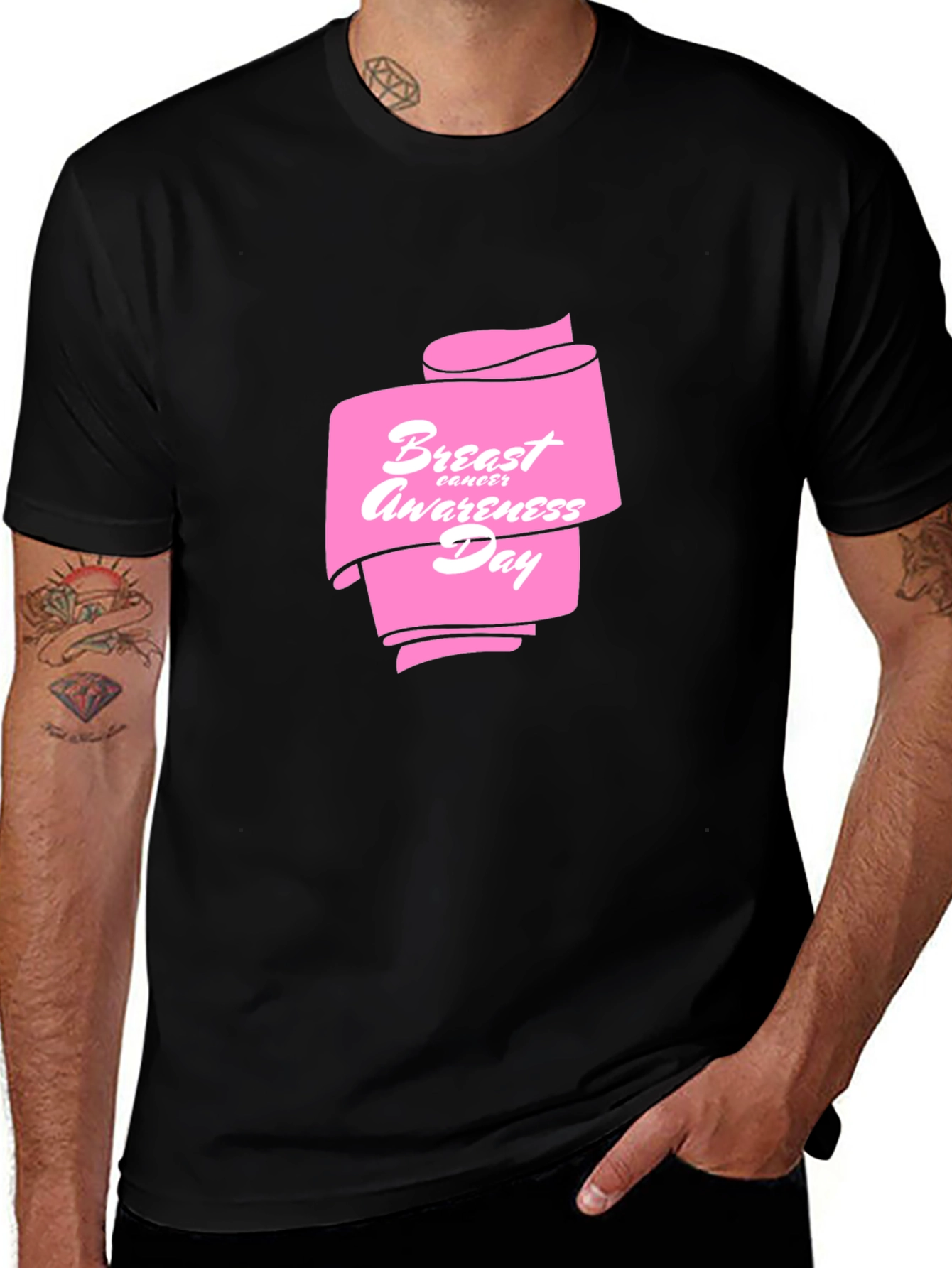 Variant 24 of Breast Cancer Awareness Ribbon T-Shirt