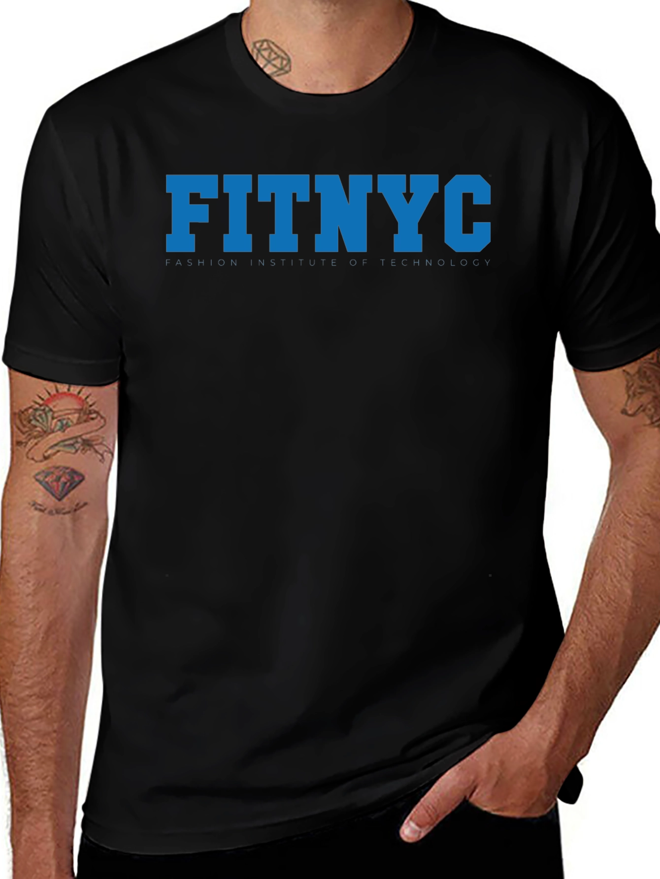 FITNYC Black Graphic Tee - Unisex