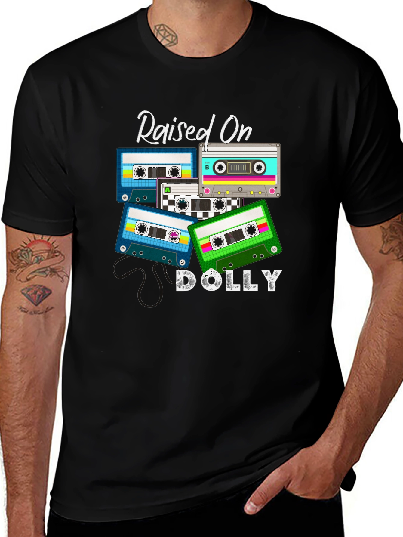 Variant 6 of Retro Cassette Tape Dolly T-Shirt