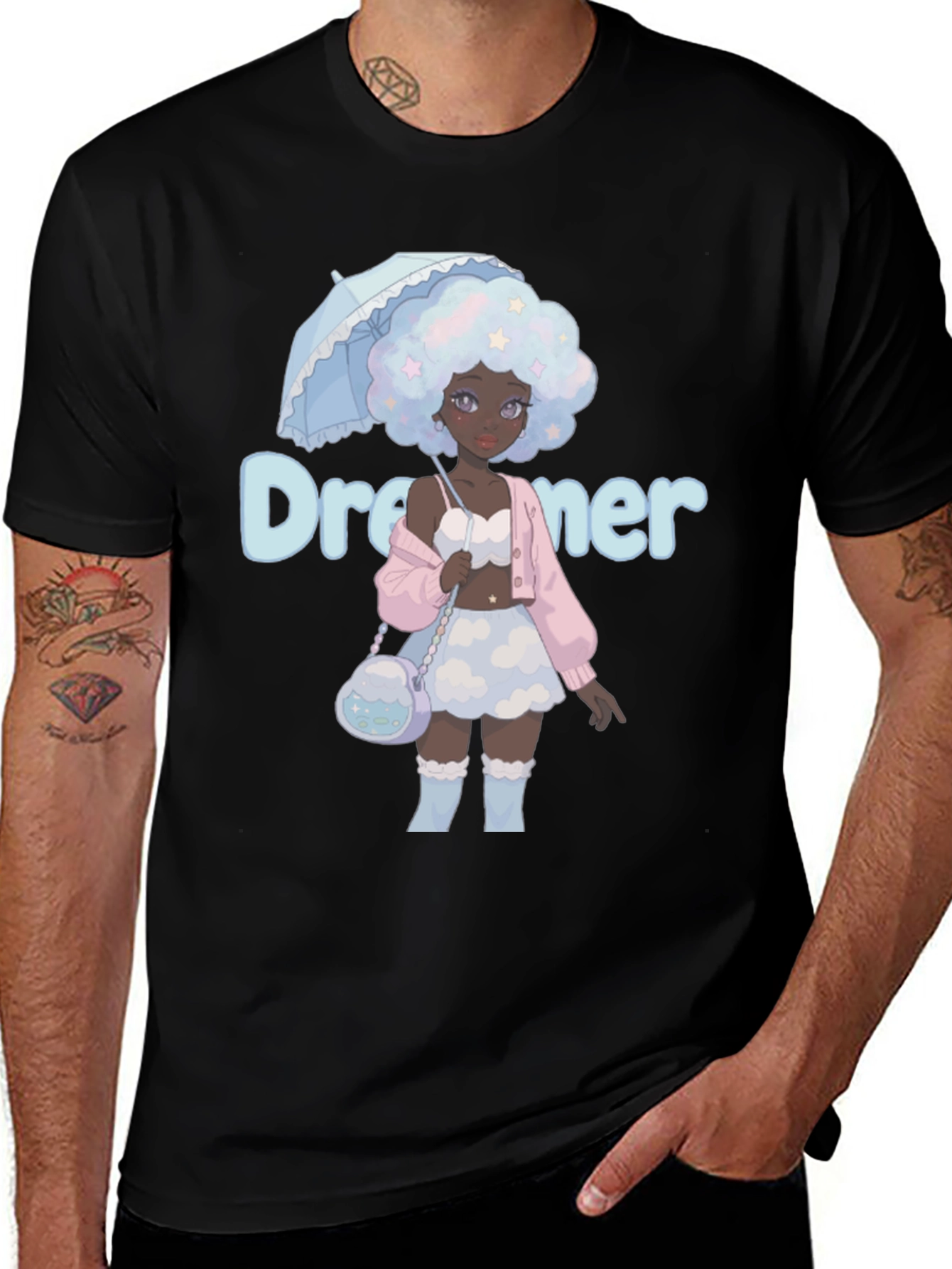 Variant 19 of Dreamer Anime Girl Graphic T-Shirt