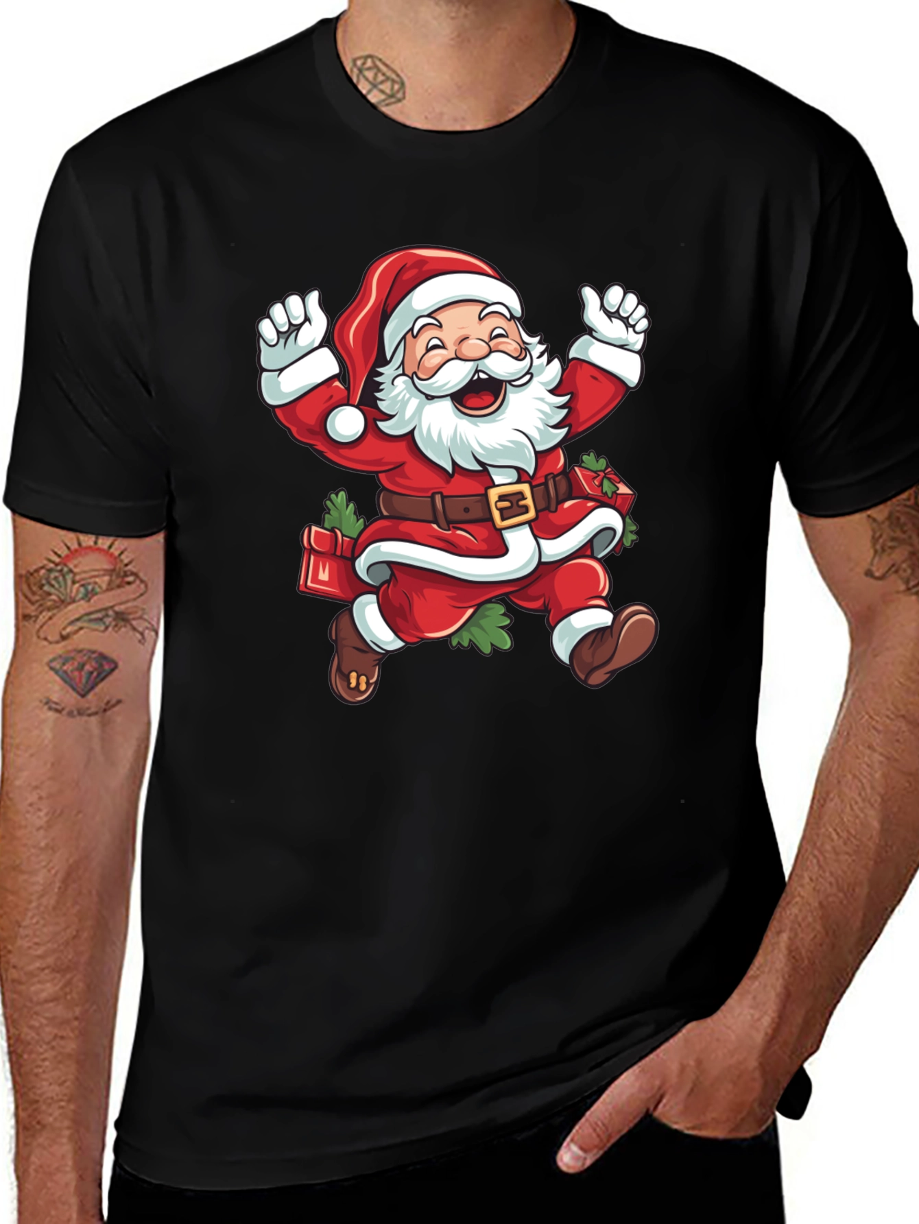 Santa Claus T-Shirt - Christmas Holiday Cheer