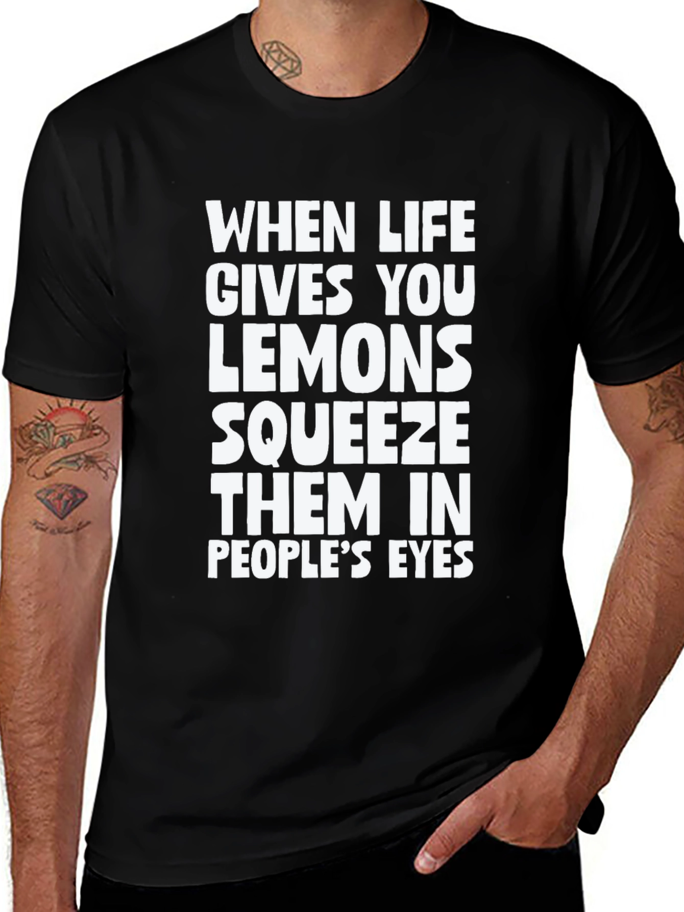 Variant 24 of Squeeze Lemons Funny Graphic Tee