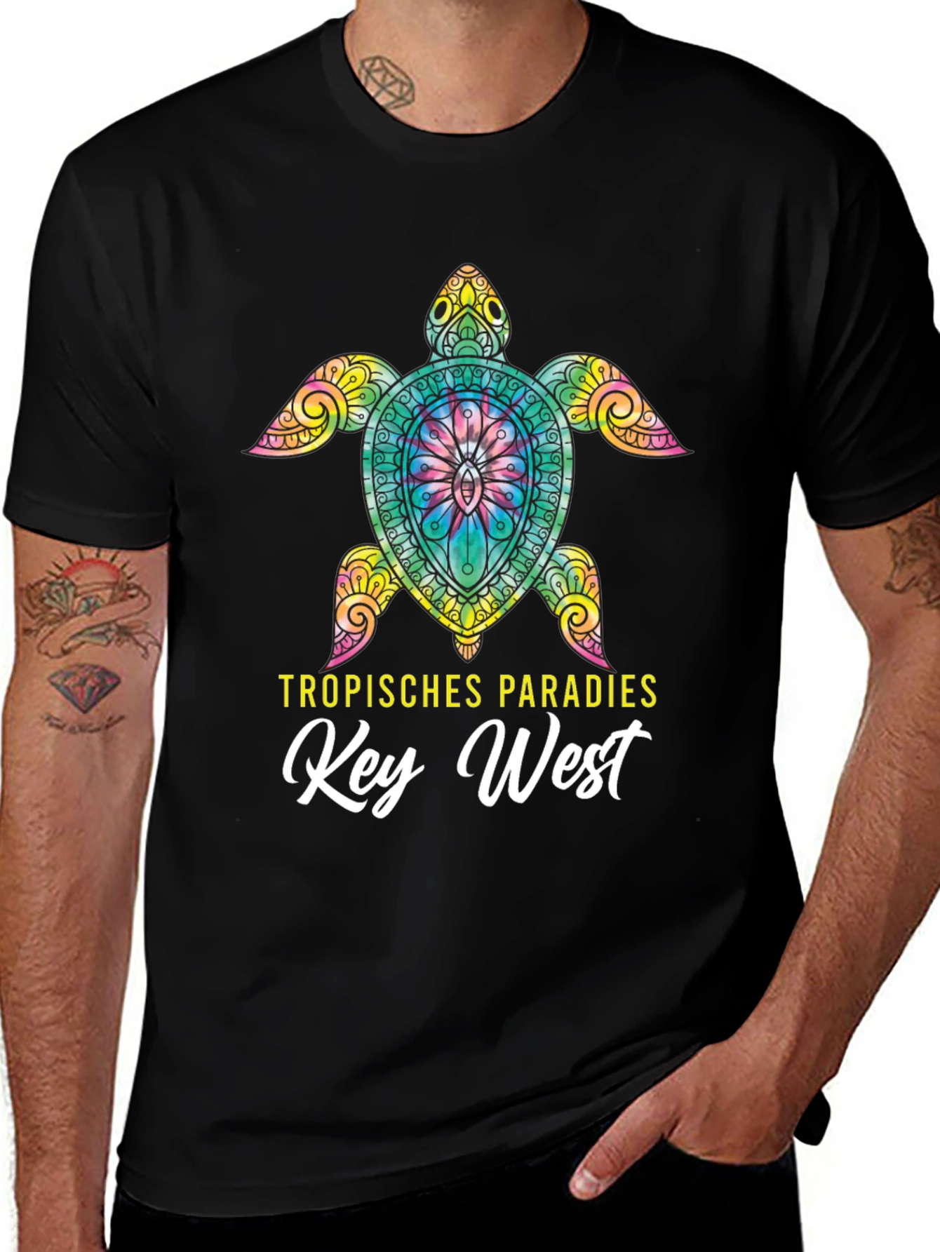 Variant 16 of Tropisches Paradies Key West Turtle Graphic Tee