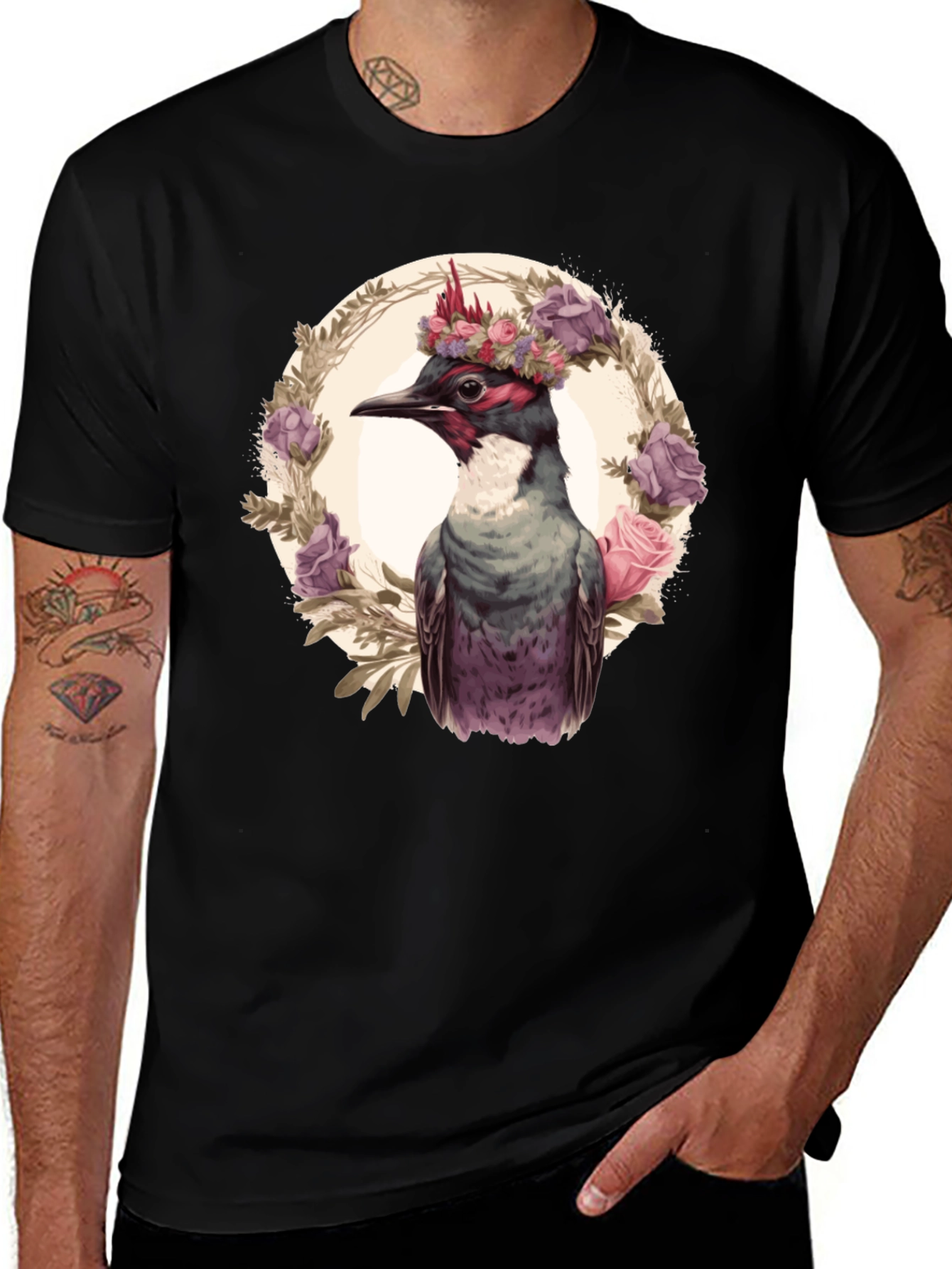 Variant 8 of Floral Bird Graphic Tee