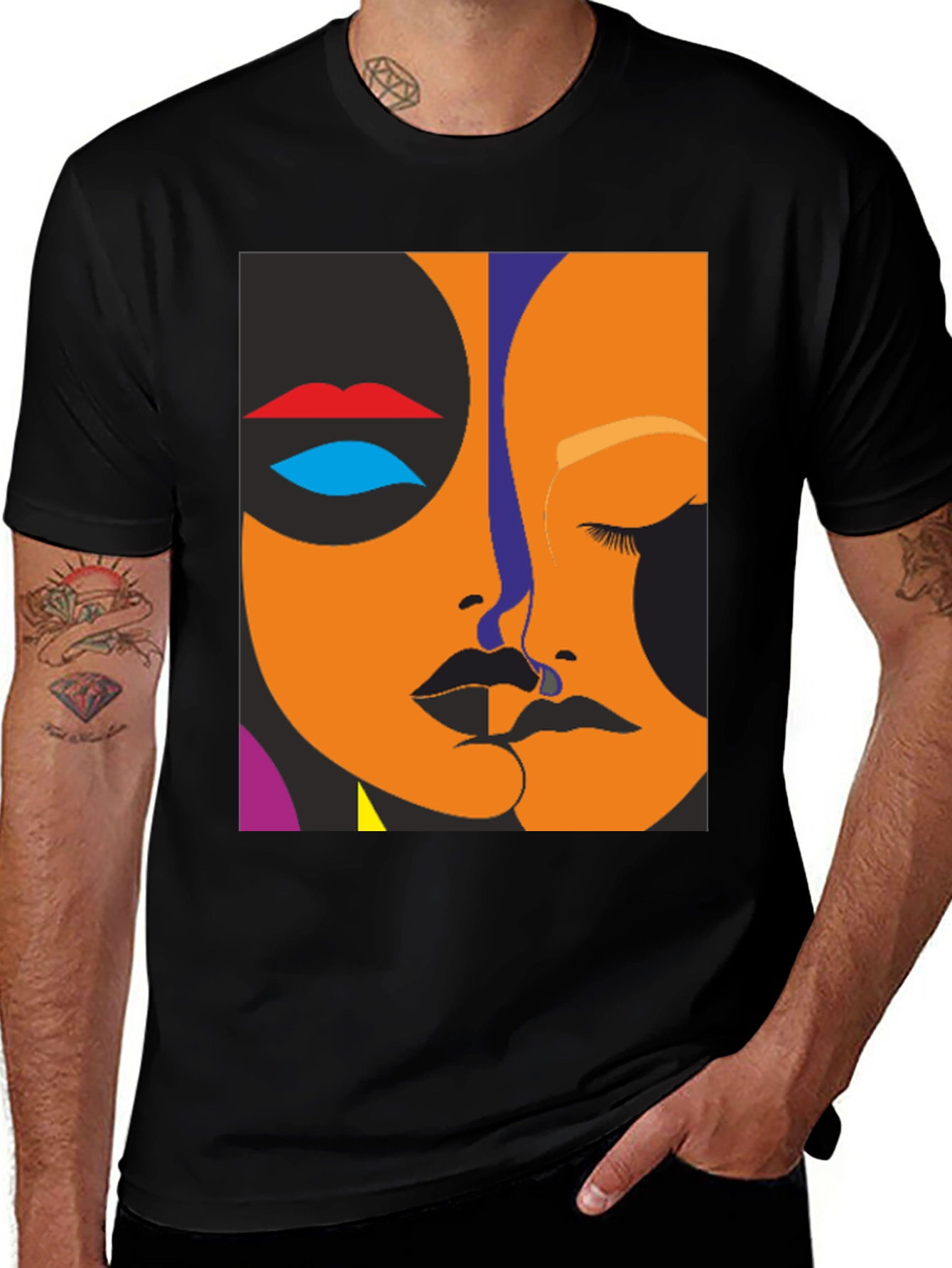 Variant 4 of Abstract Art Graphic T-Shirt