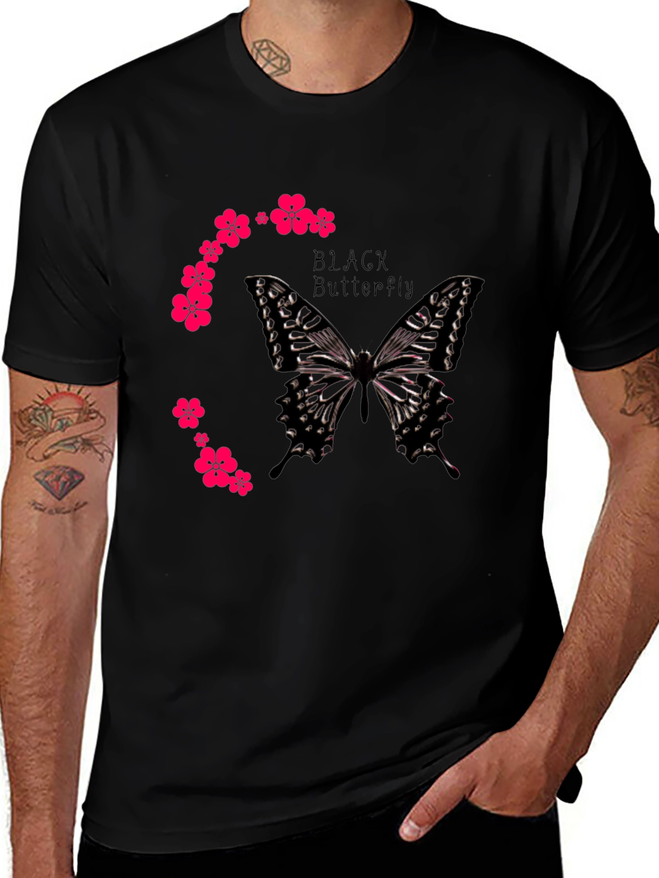 Variant 14 of Black Butterfly Graphic Tee