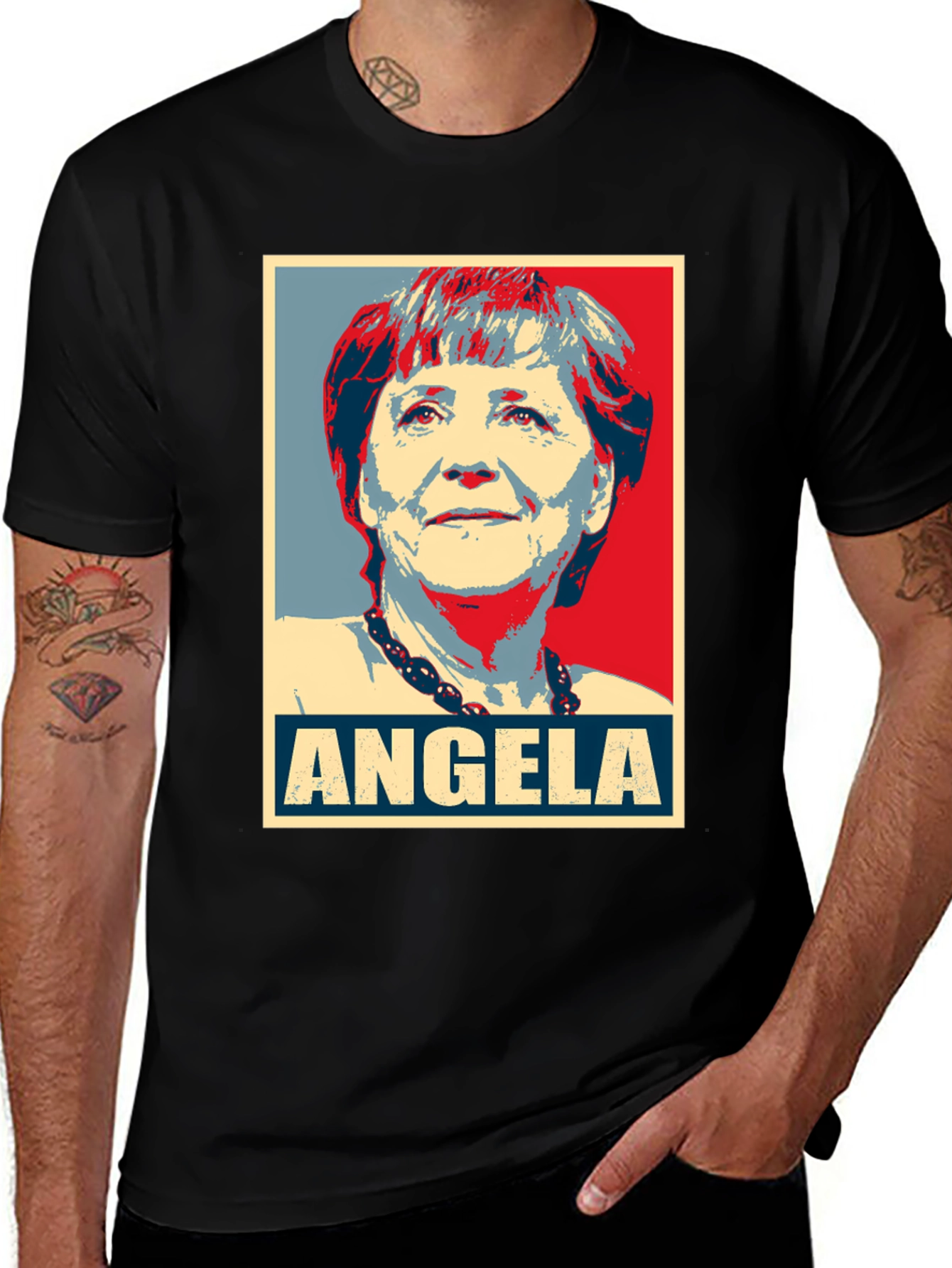 Variant 28 of Angela Political T-Shirt - Hope Style Graphic Tee