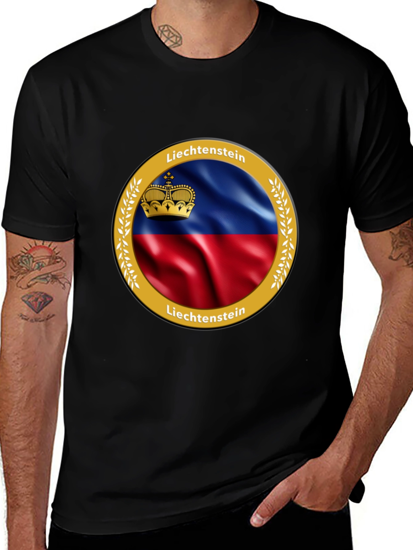 Liechtenstein Flag T-Shirt