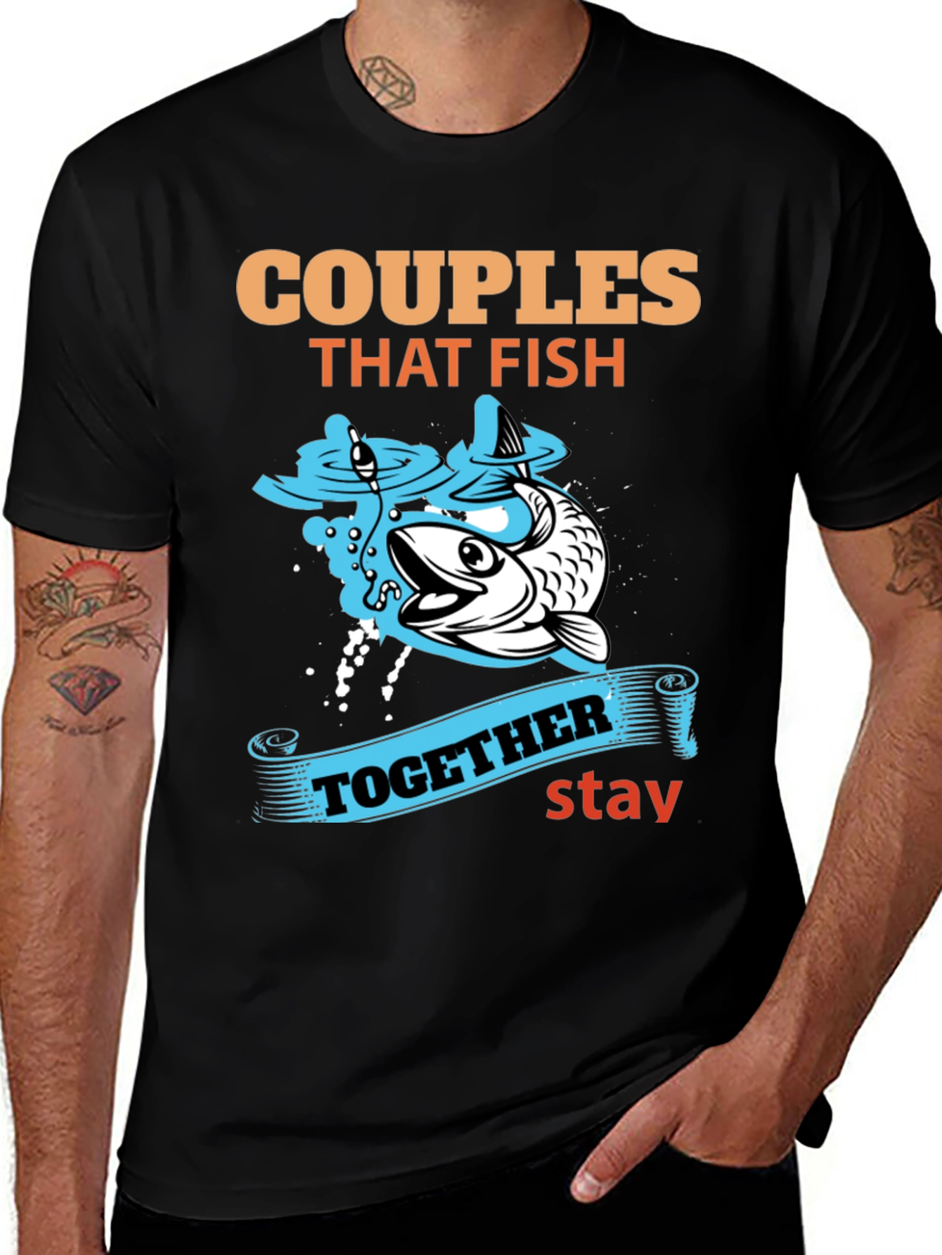 Variant 7 of Couples That Fish Together Stay T-Shirt