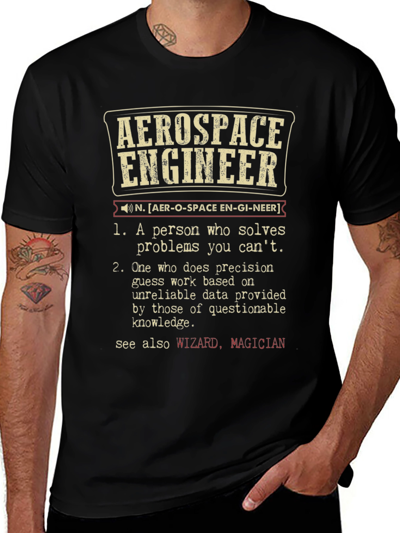 Aerospace Engineer Definition T-Shirt Funny Engineering Tee