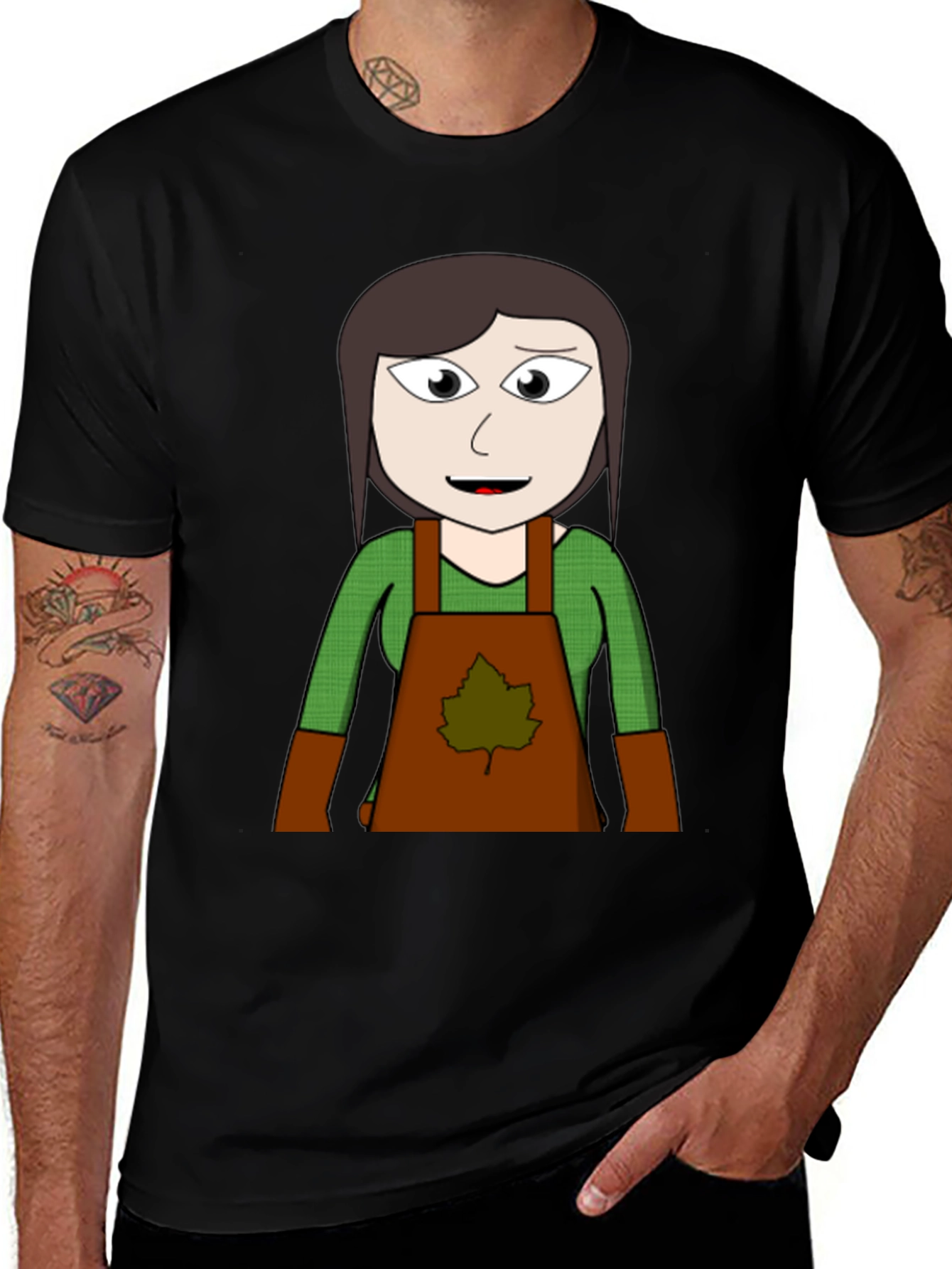 Variant 8 of Cartoon Gardener T-Shirt