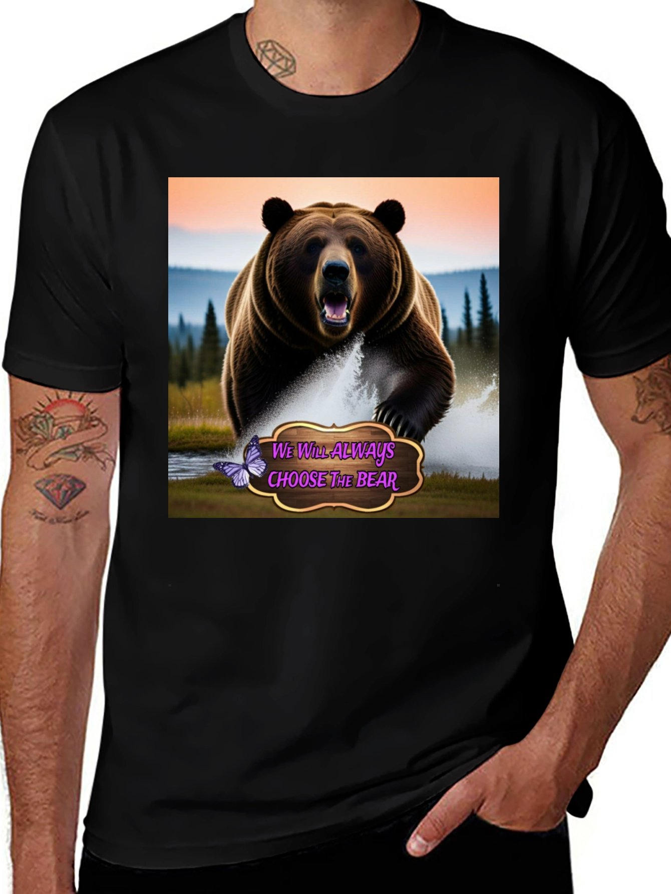 Variant 23 of Choose The Bear Graphic Tee