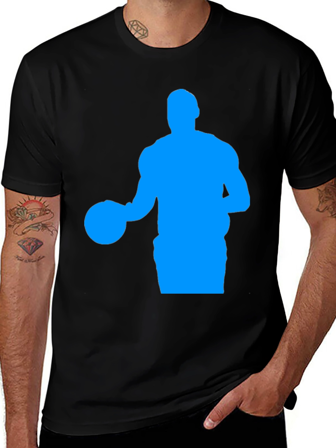 Variant 30 of Basketball Player Silhouette T-Shirt