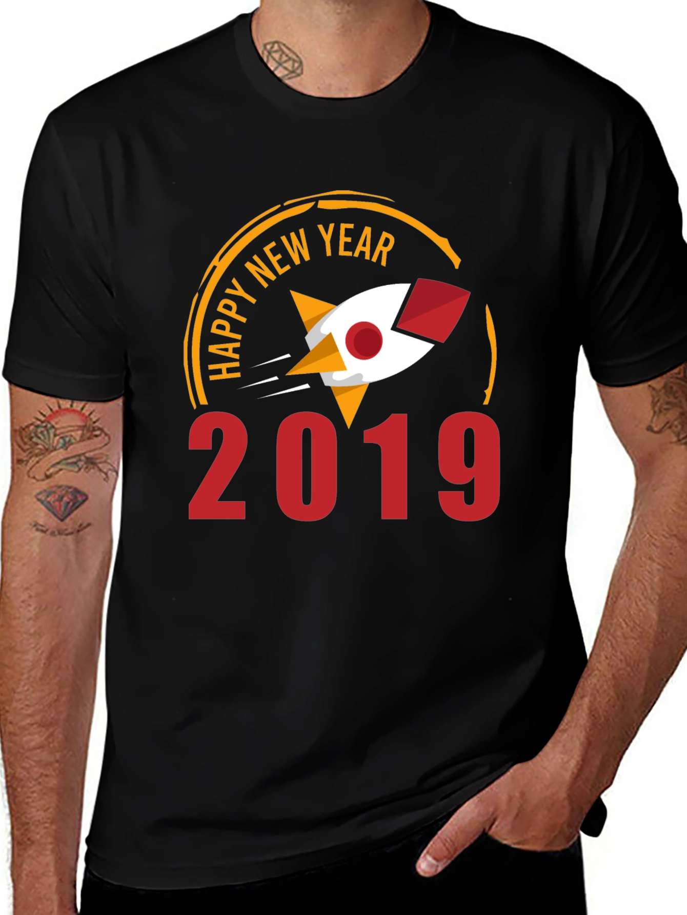 Happy New Year 2019 Rocket T-Shirt