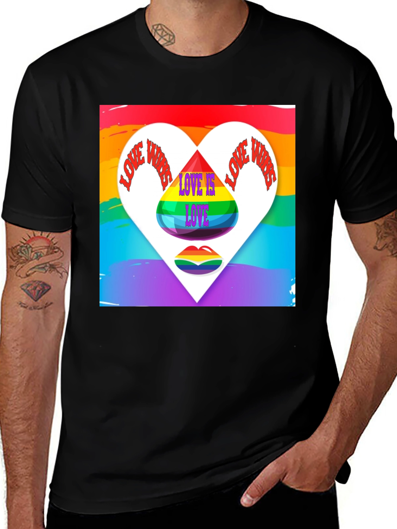 Variant 11 of Love Wins Graphic T-Shirt - Pride Rainbow Tee