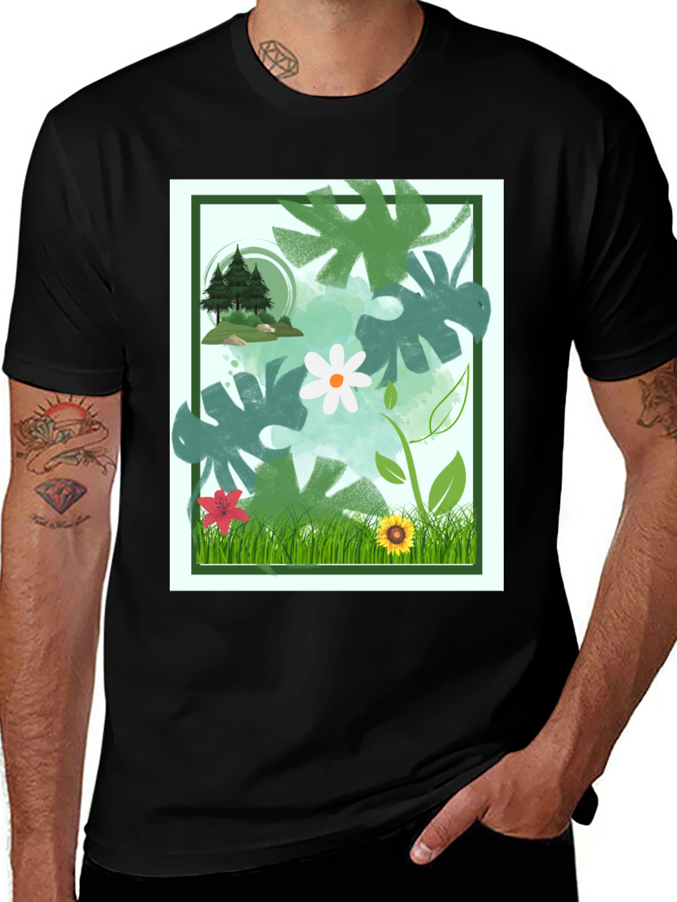 Variant 3 of Nature Scene Graphic Tee