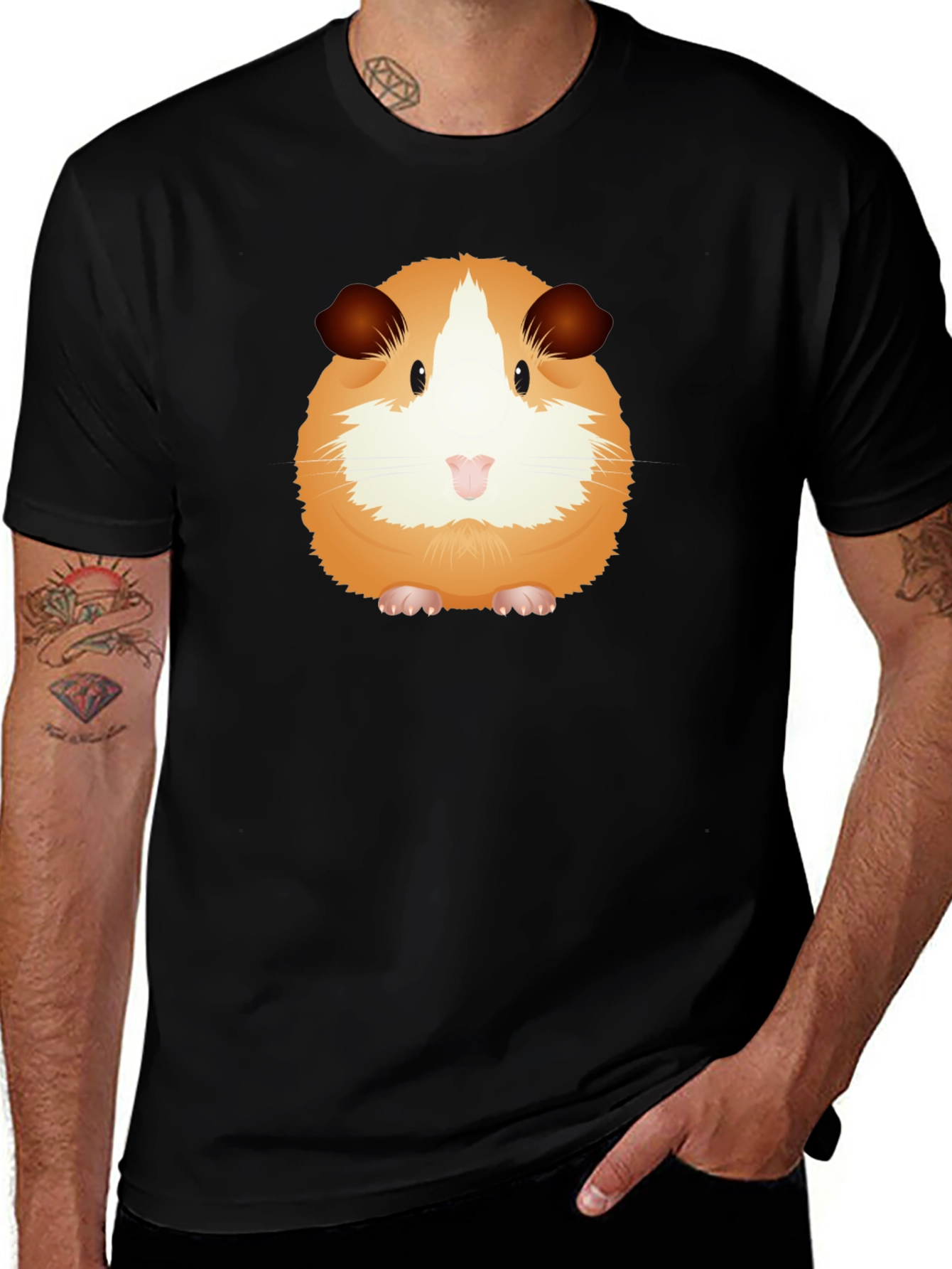Cute Guinea Pig Graphic T-Shirt - Unisex