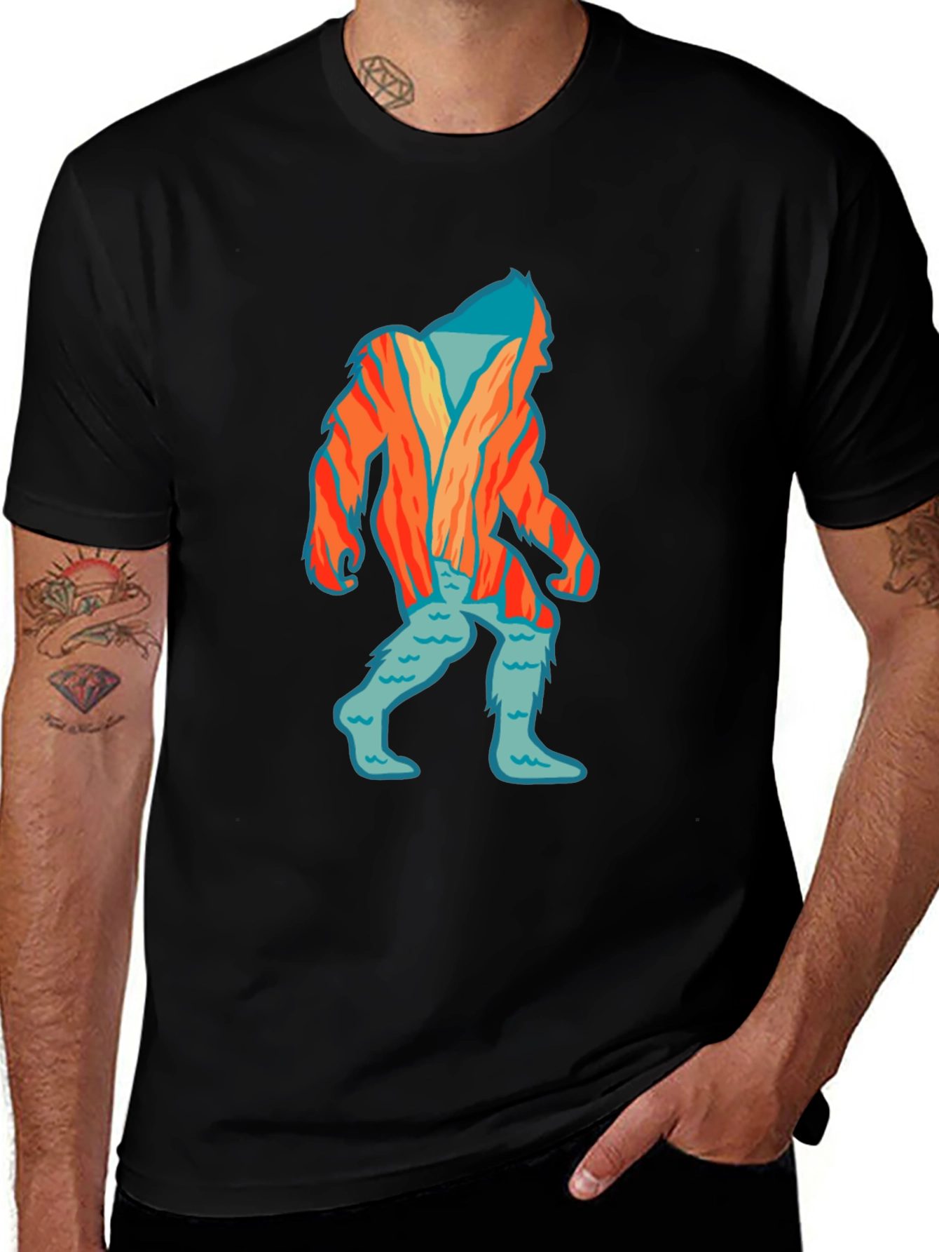 Bigfoot Graphic T-Shirt - Quirky Sasquatch Design