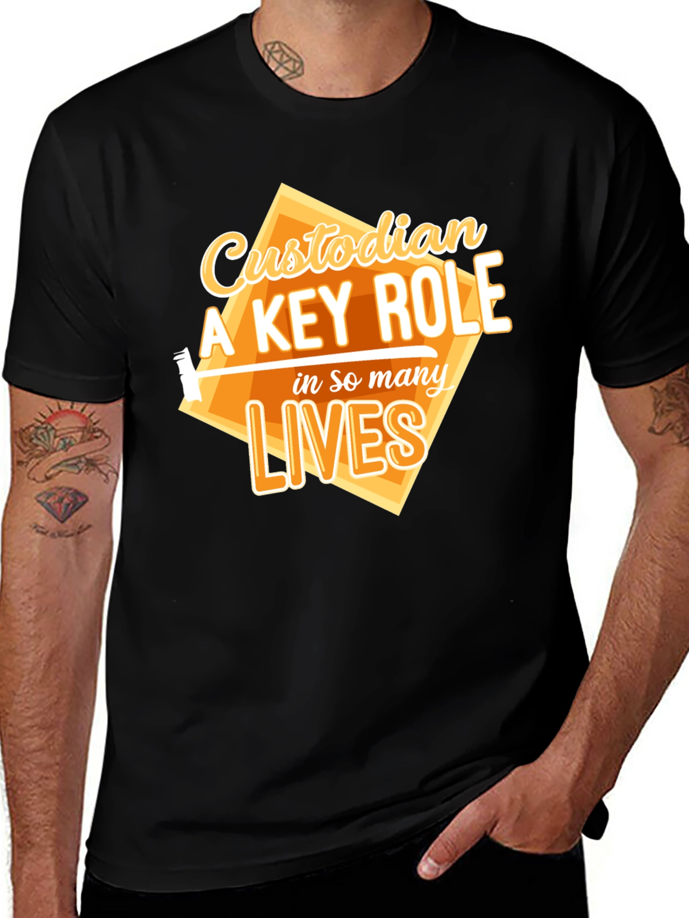 Variant 16 of Custodian Key Role T-Shirt - Black
