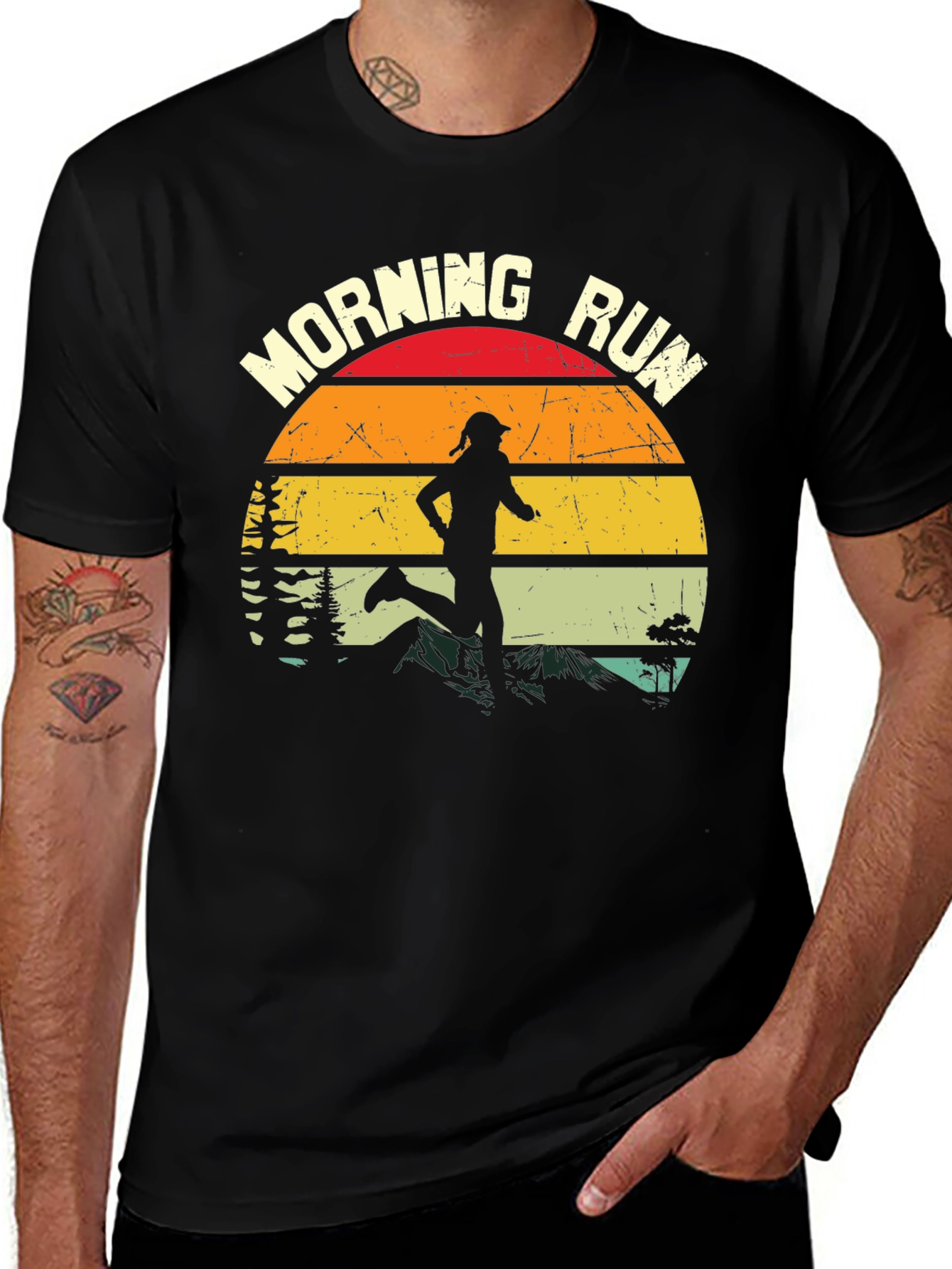 Variant 8 of Morning Run Graphic Tee