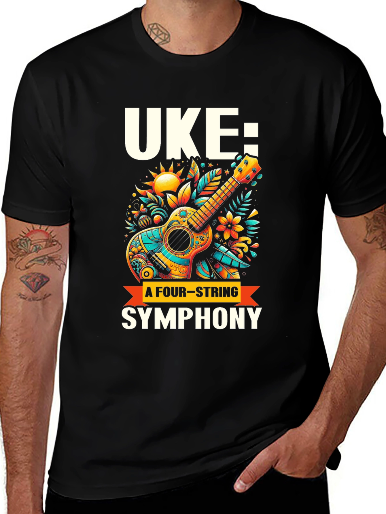 Variant 24 of Uke: A Four-String Symphony Tee