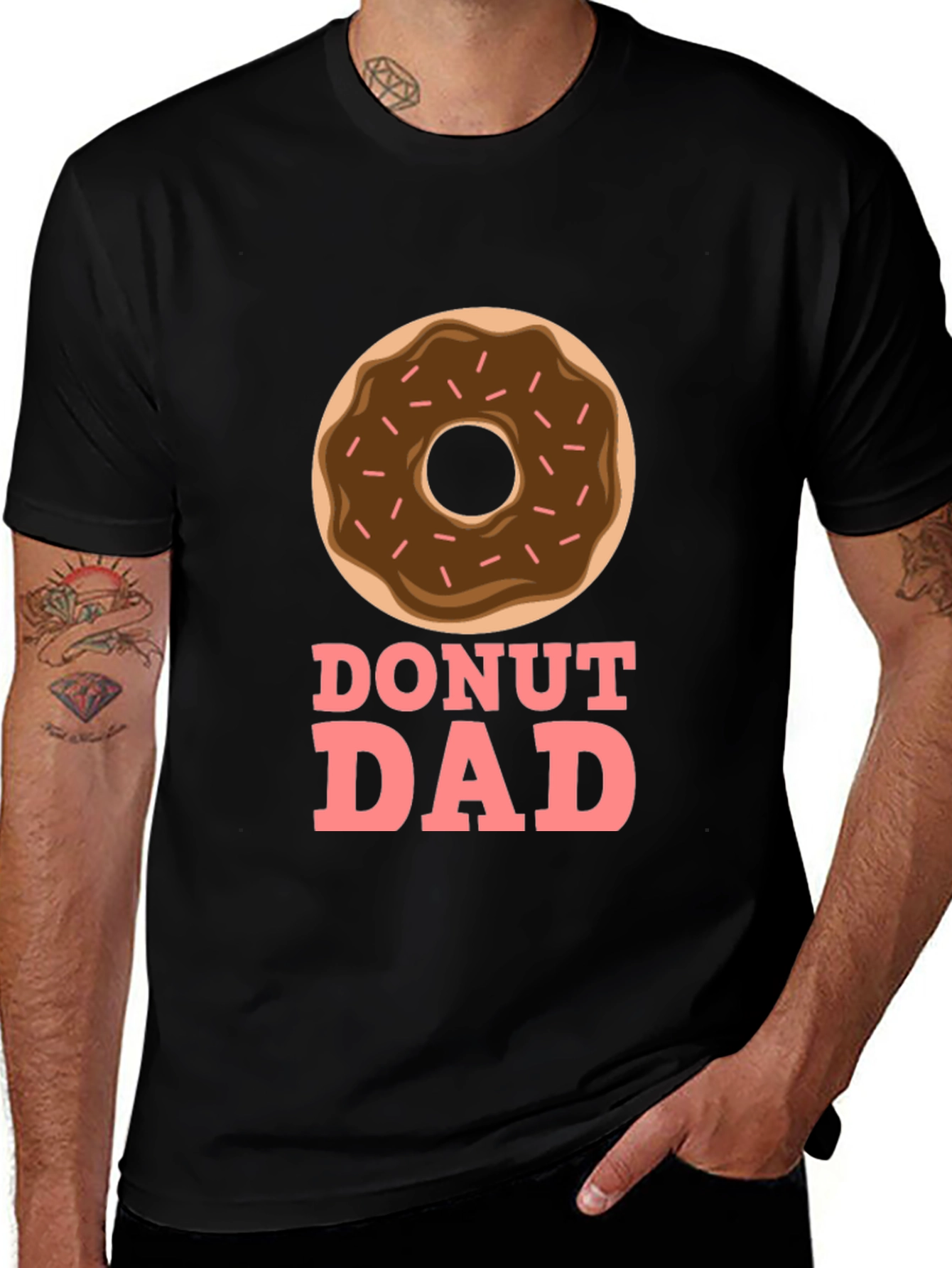 Variant 2 of Donut Dad T-Shirt - Father's Day Apparel