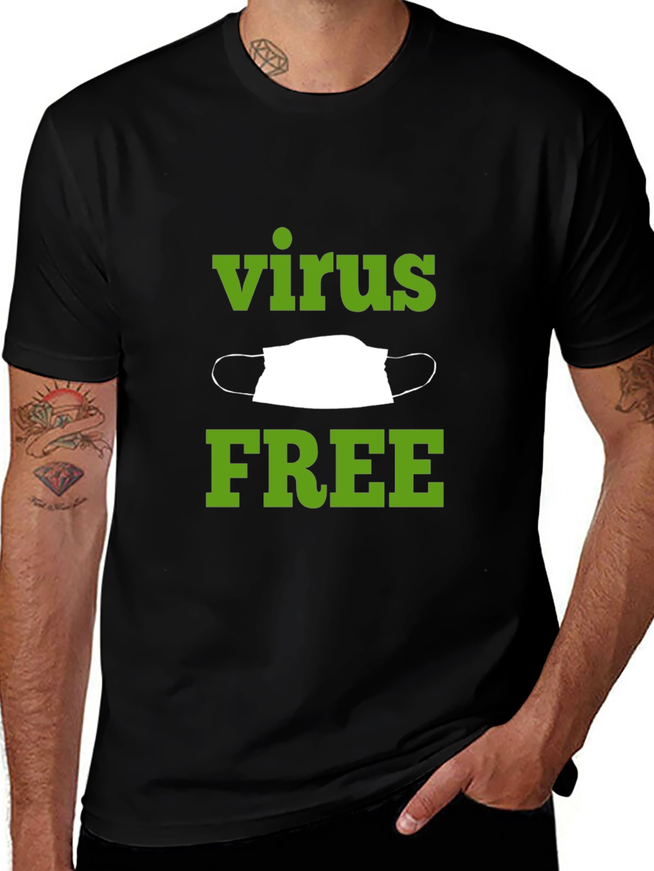 Variant 11 of Virus Free T-Shirt - Protective Wear