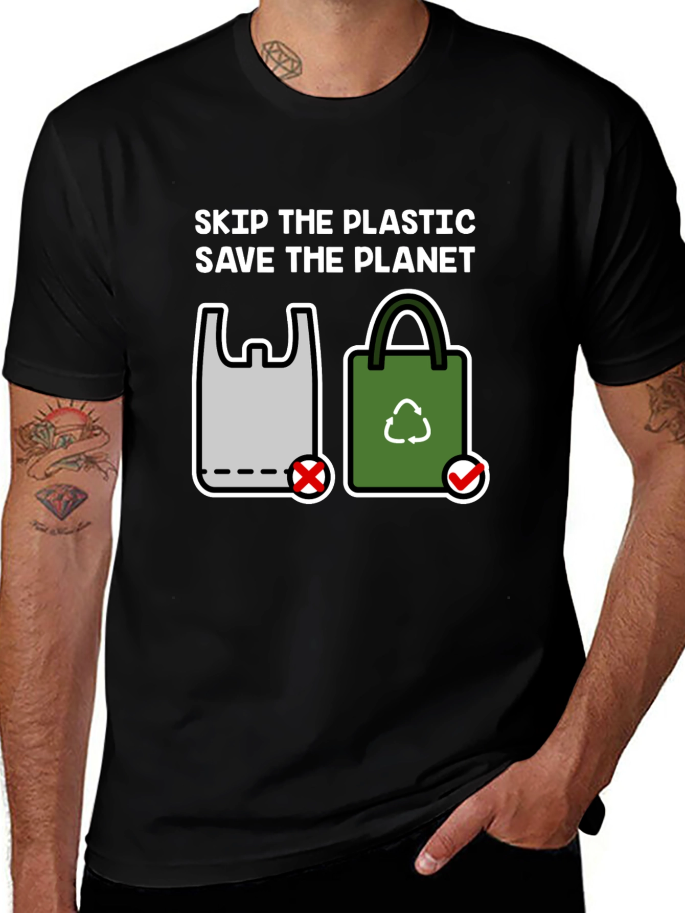 Variant 21 of Skip Plastic Save Planet T-Shirt