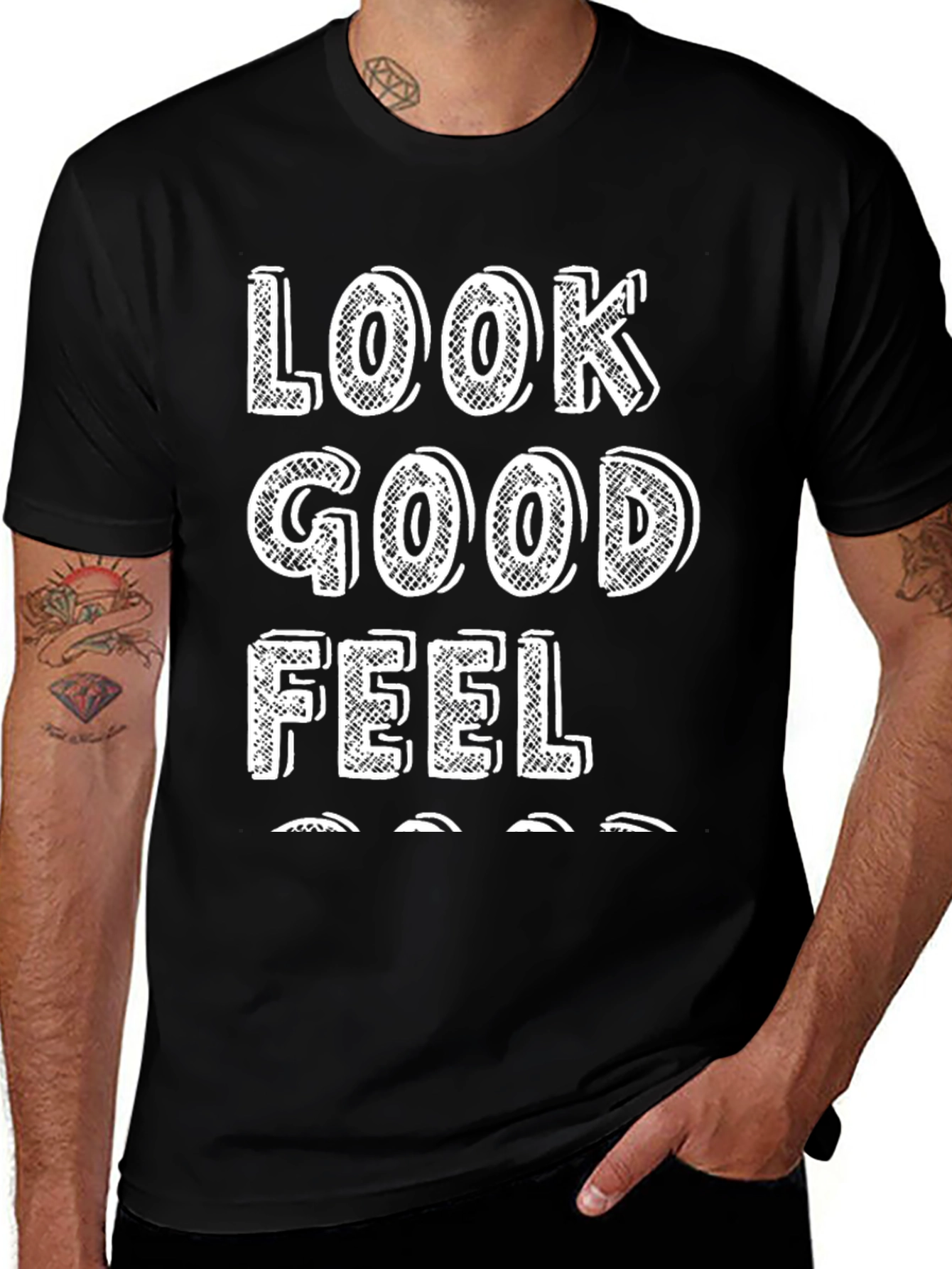 Variant 6 of Look Good Feel Good Graphic Tee - Comfort & Style