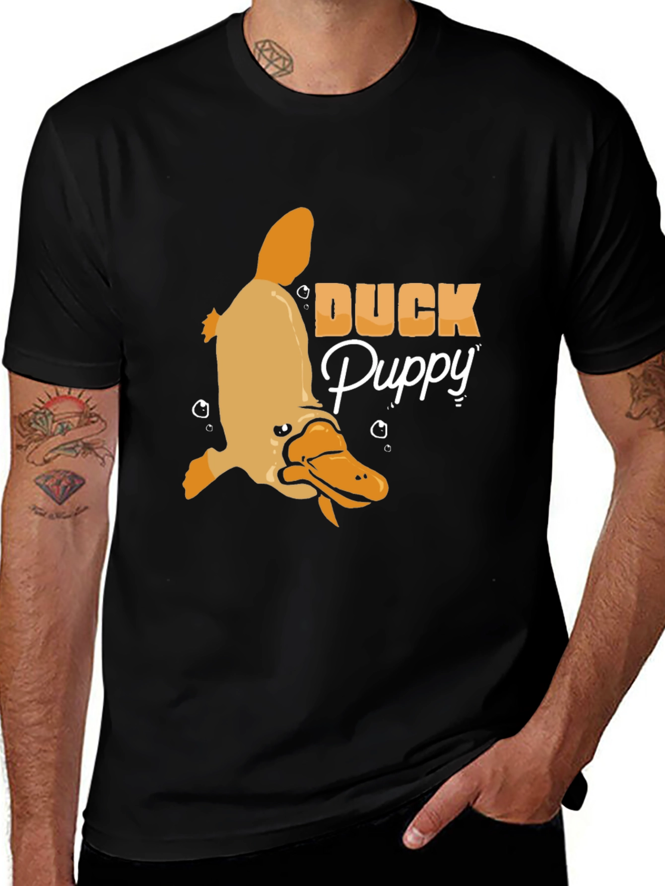 Variant 20 of Duck Puppy T-Shirt Funny Platypus Tee