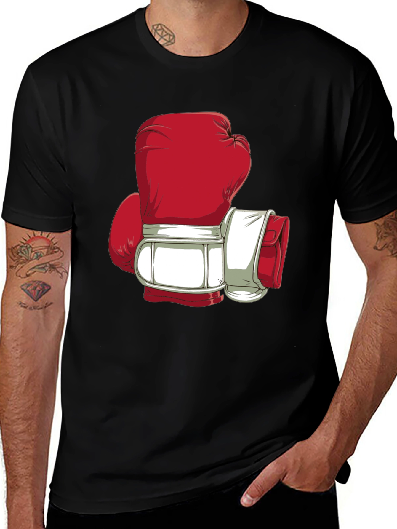 Variant 29 of Boxing Glove Graphic Tee - Punch Out Style!
