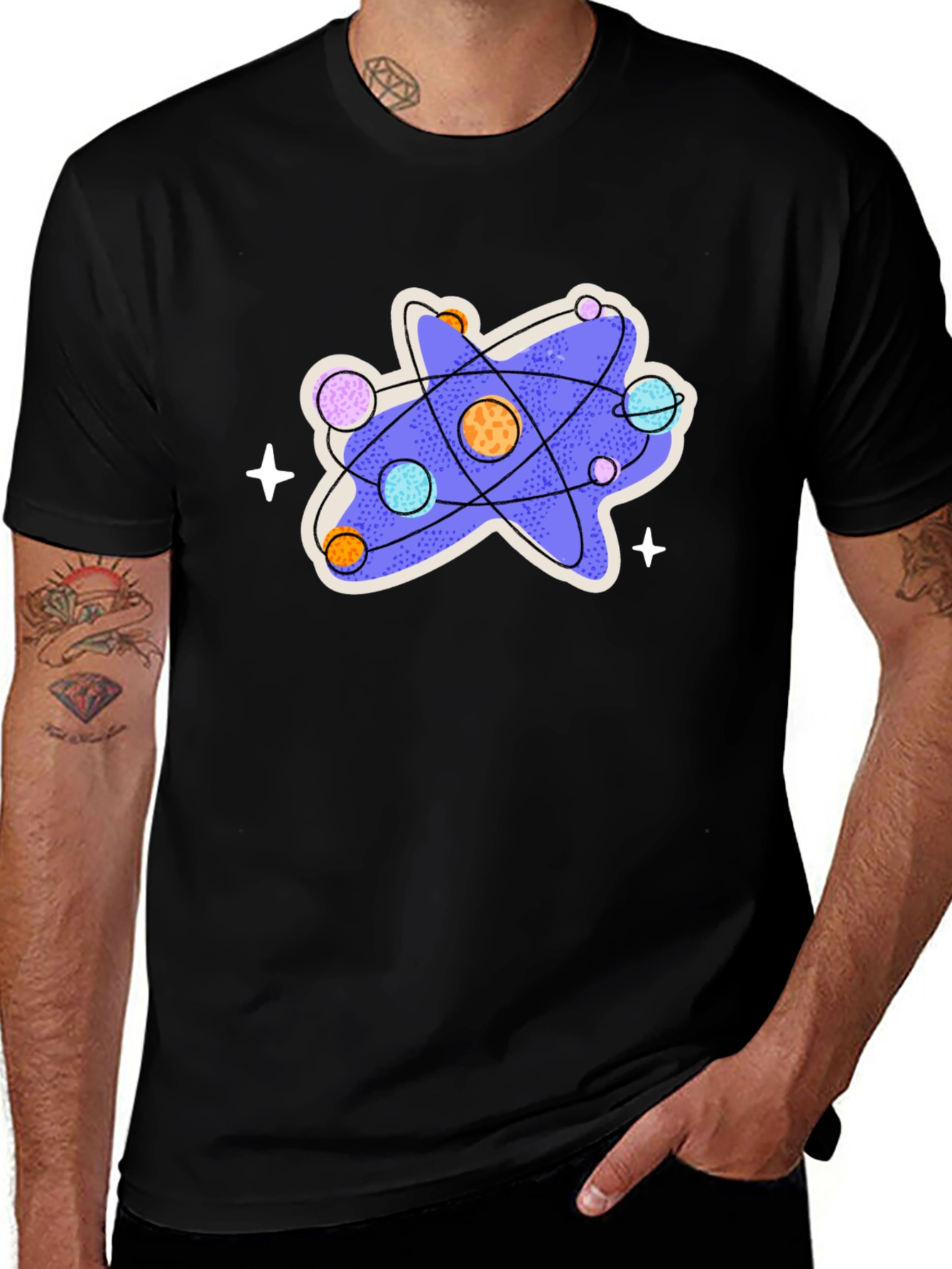 Variant 11 of Science Atom Graphic T-Shirt
