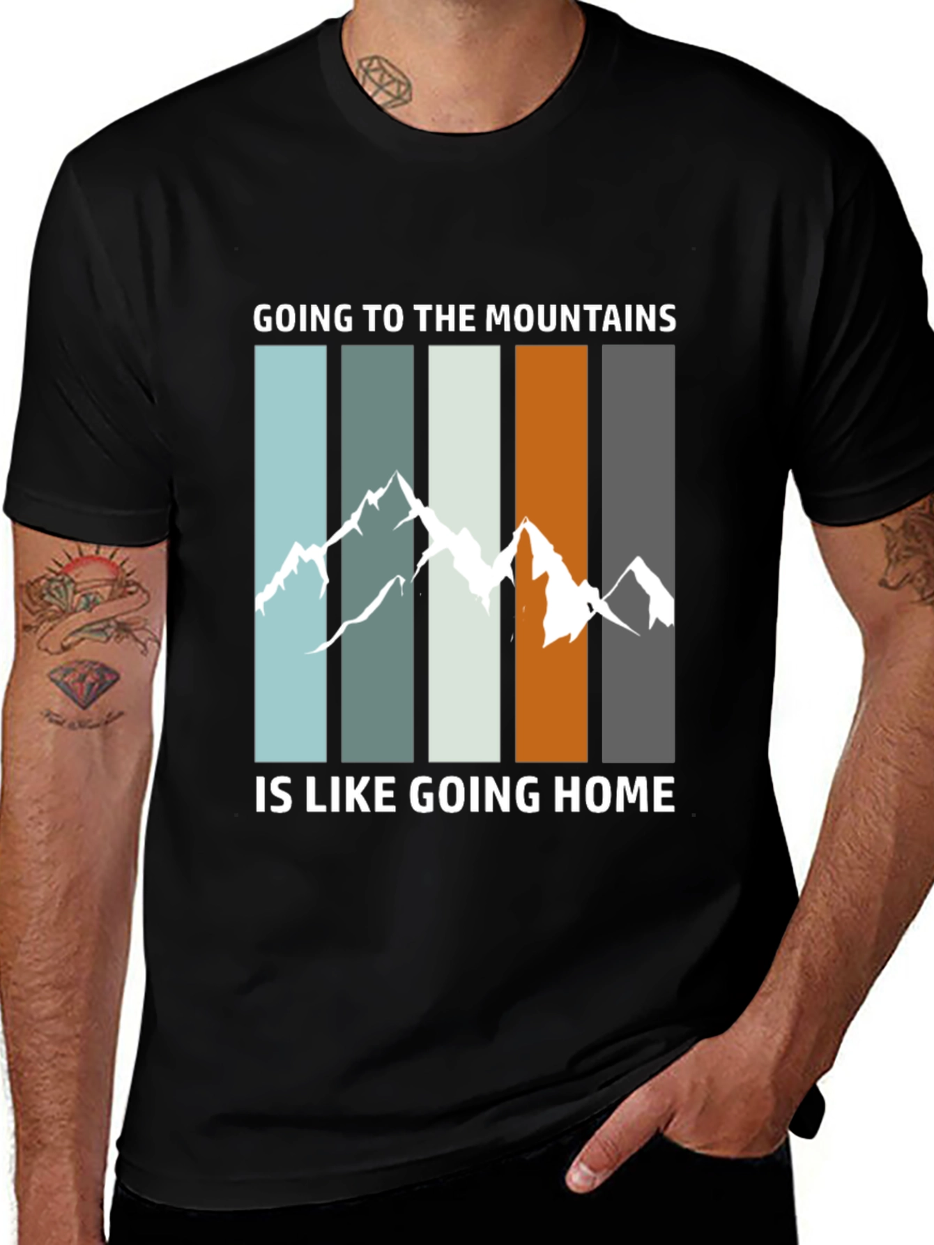 Variant 4 of Mountain Home Graphic Tee - Black
