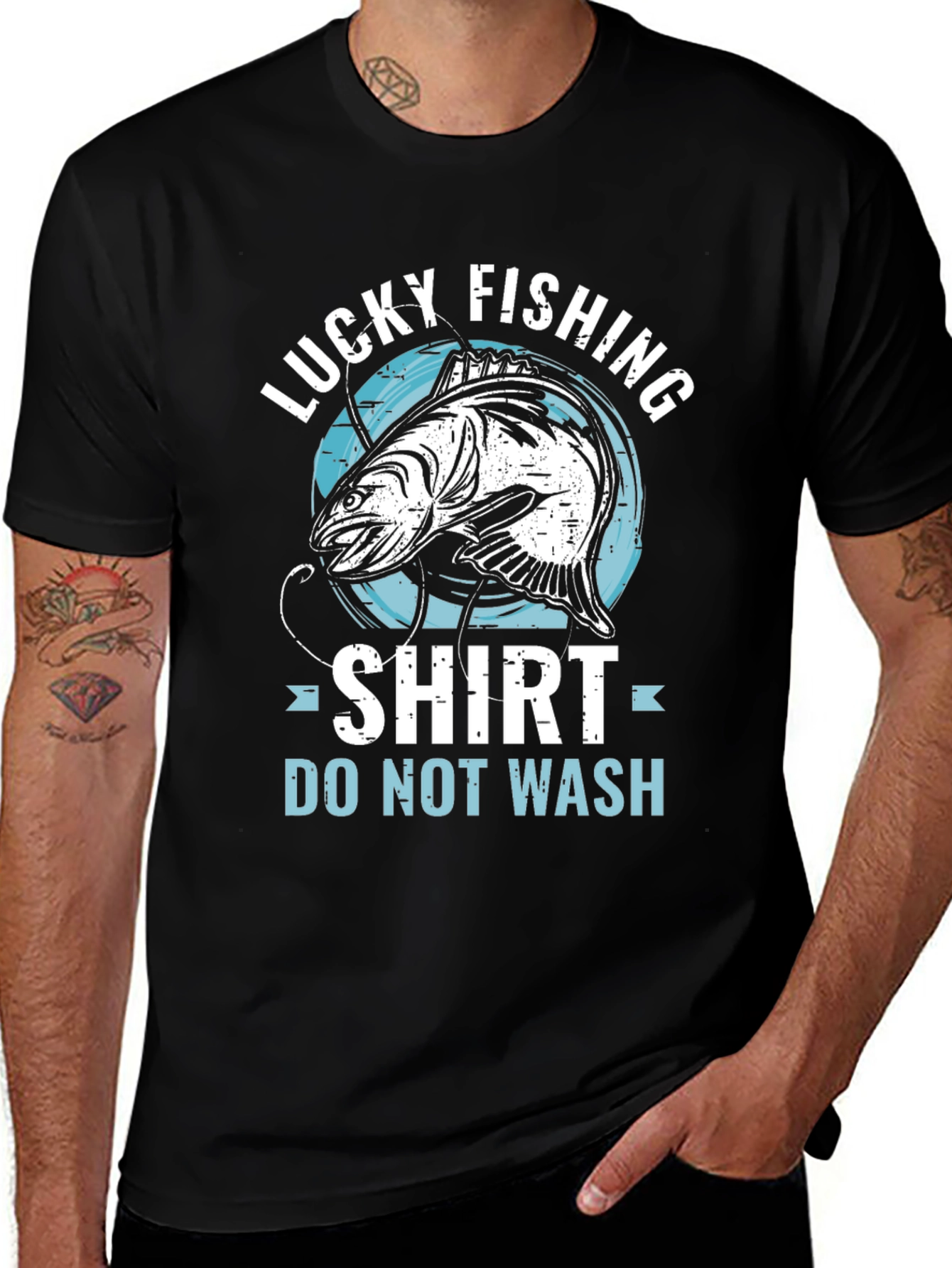 Variant 8 of Lucky Fishing Shirt - Unique Angler Tee