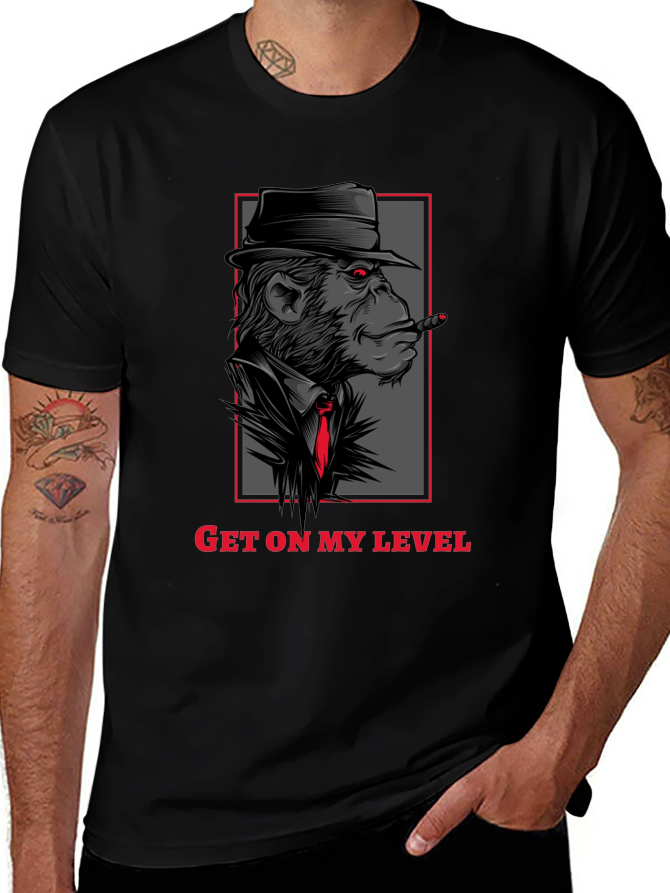 Variant 13 of Gangster Monkey T-Shirt - Get On My Level