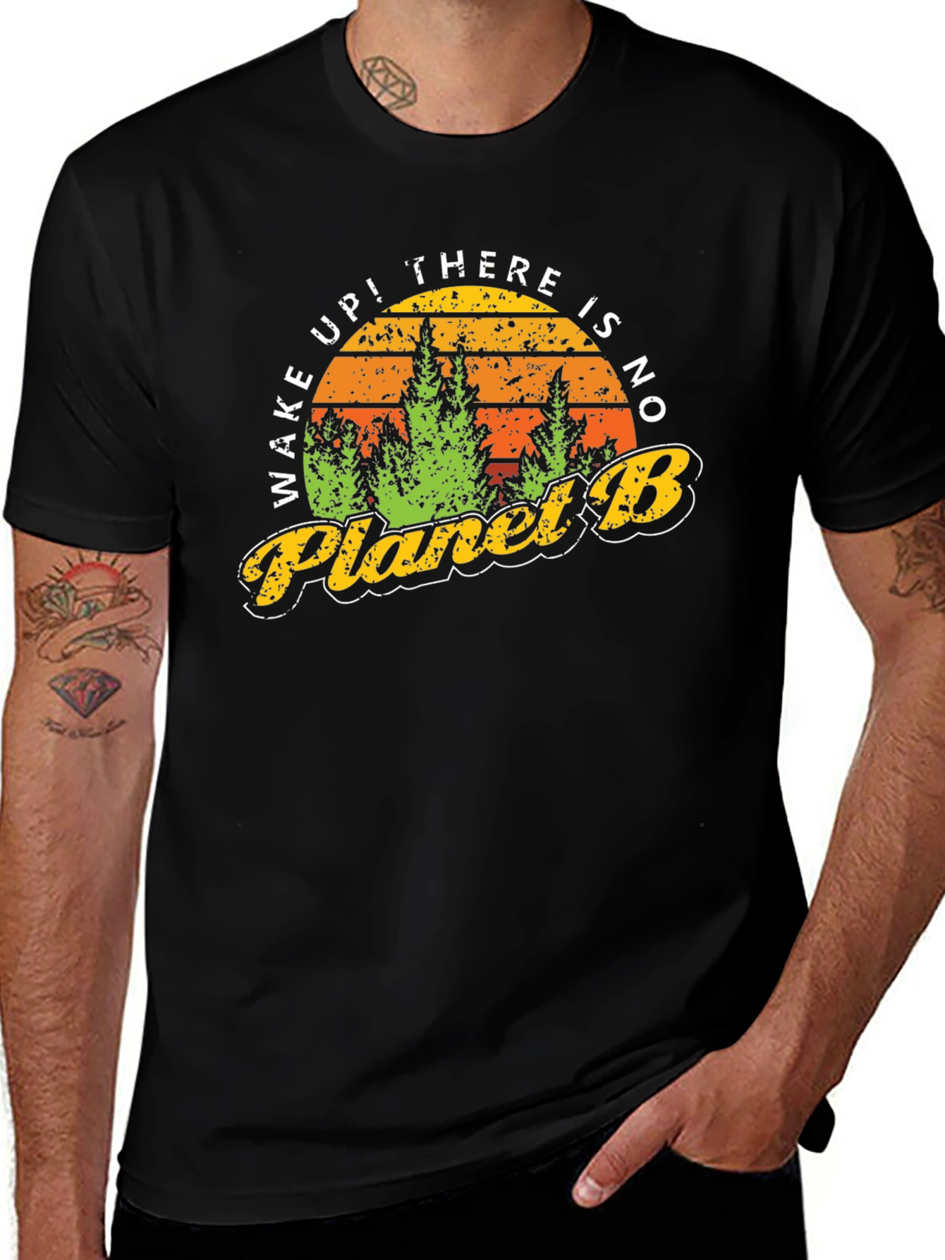 Variant 17 of Eco-Friendly Planet B Graphic Tee
