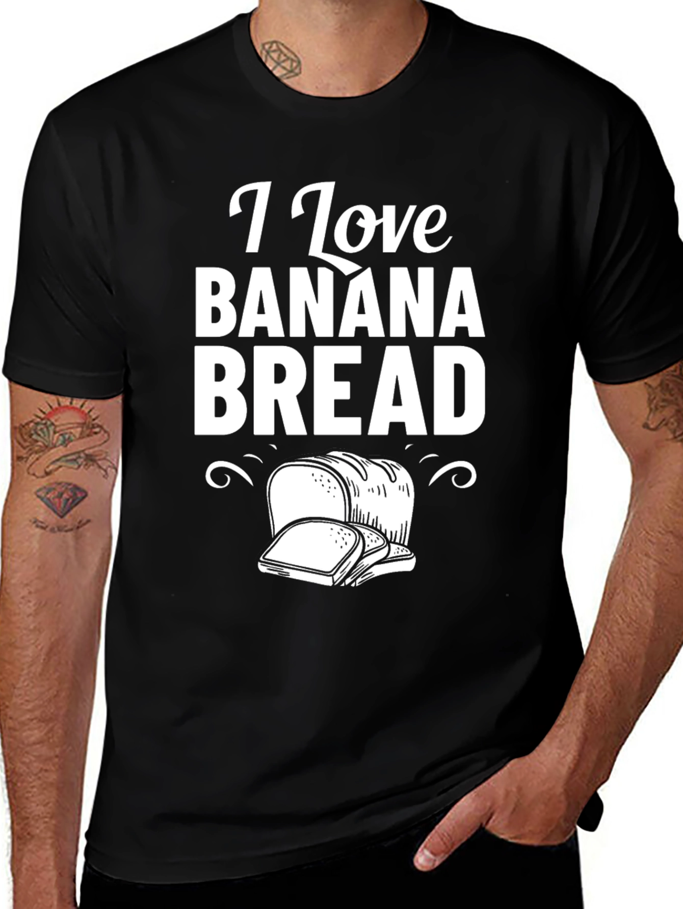 Variant 9 of I Love Banana Bread T-Shirt, Foodie Tee