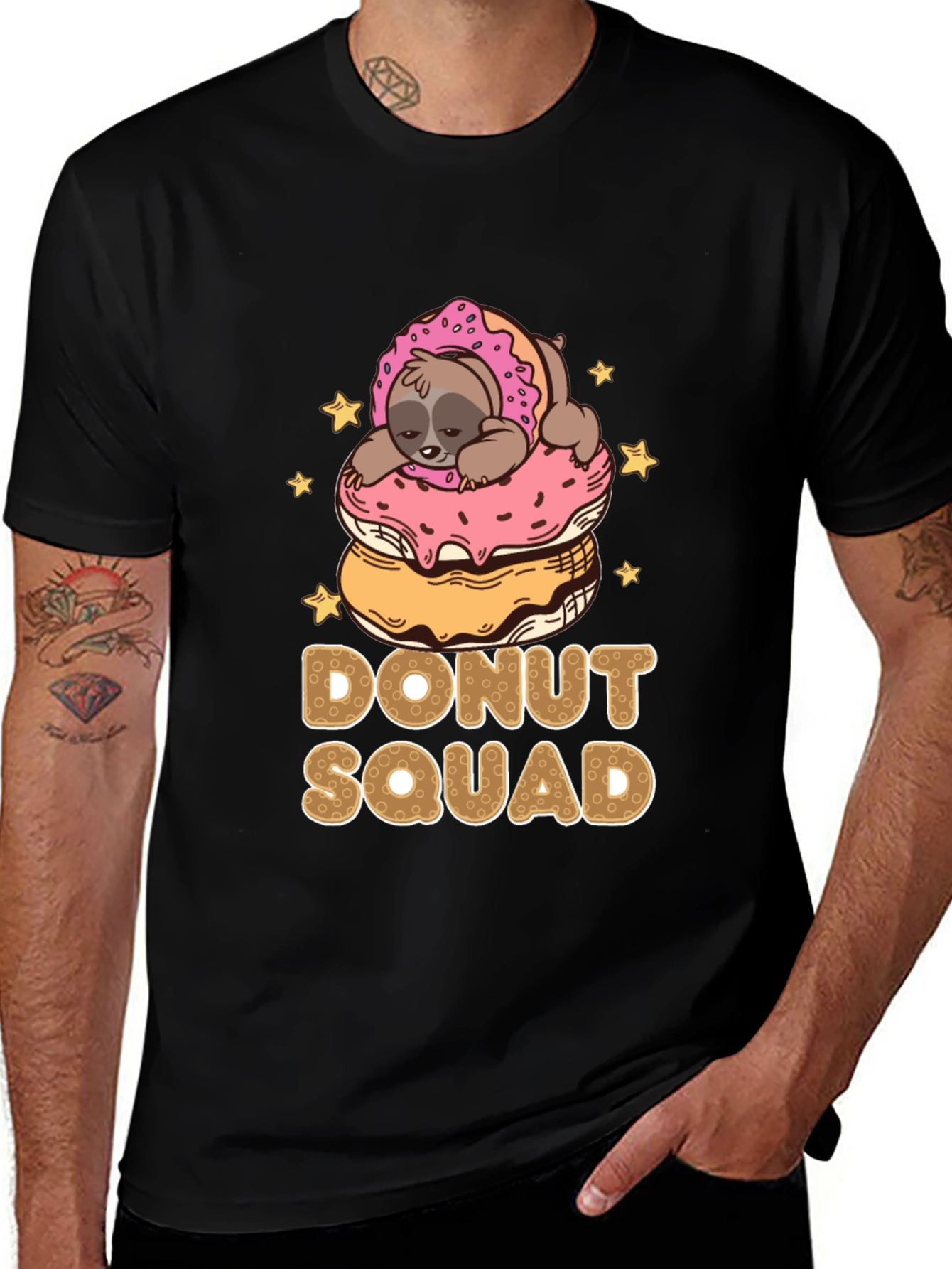 Variant 12 of Donut Squad Sloth Graphic T-Shirt