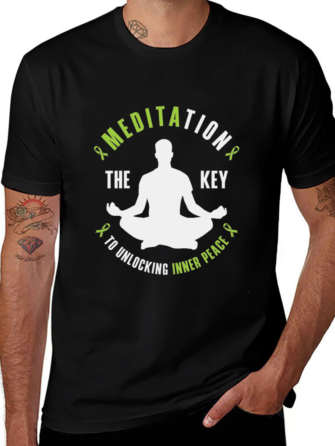 Variant 15 of Meditation Key to Inner Peace Graphic T-Shirt