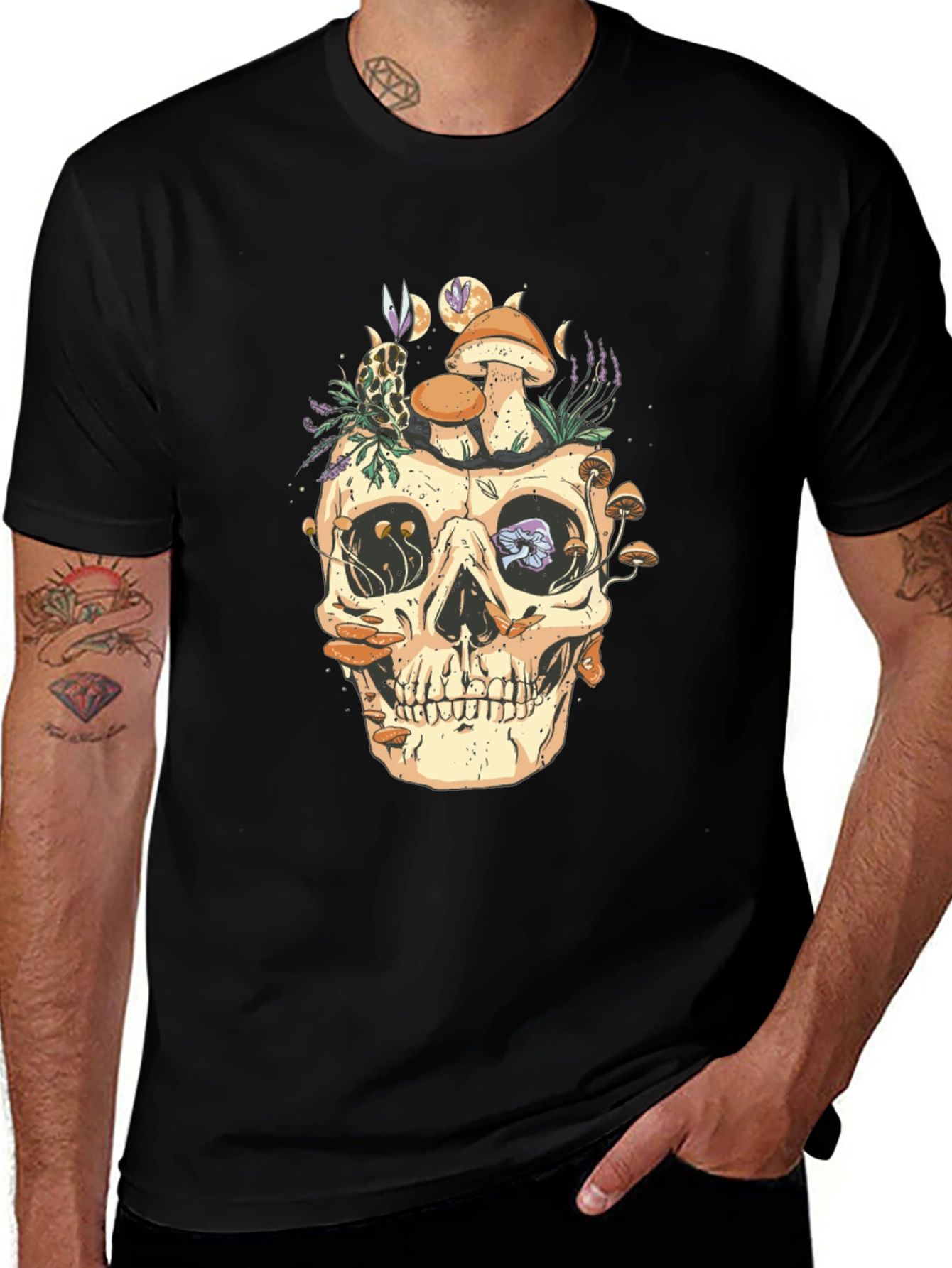 Variant 24 of Skull & Mushroom Graphic Tee