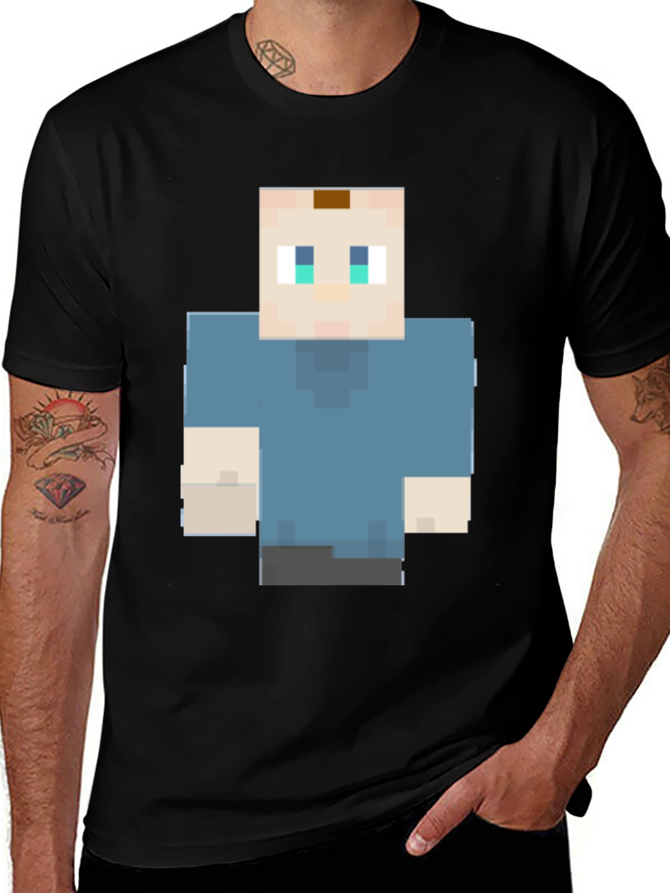 Variant 4 of Pixel Character Graphic Tee