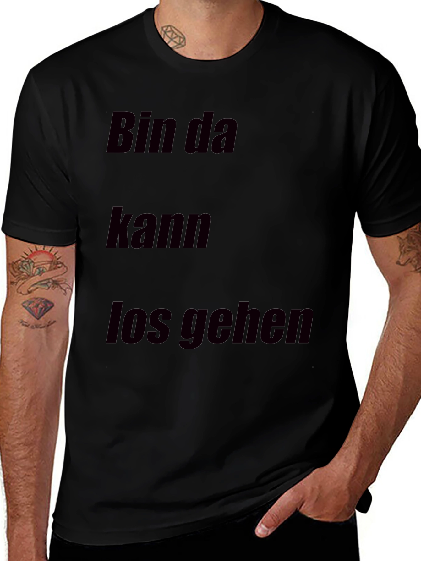 Bin Da Kann Los Gehen T-Shirt