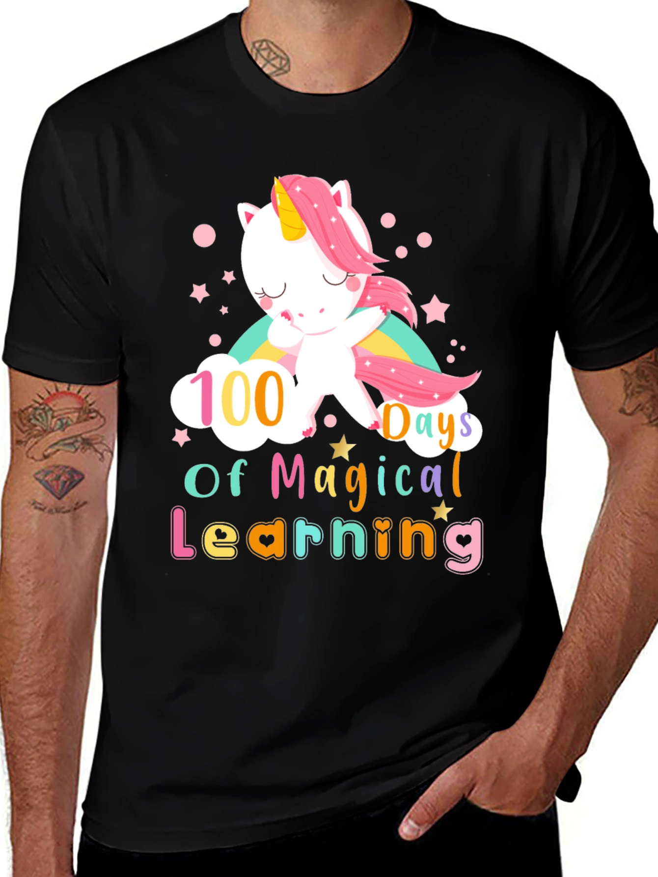 100 Days of Magical Learning Unicorn T-Shirt