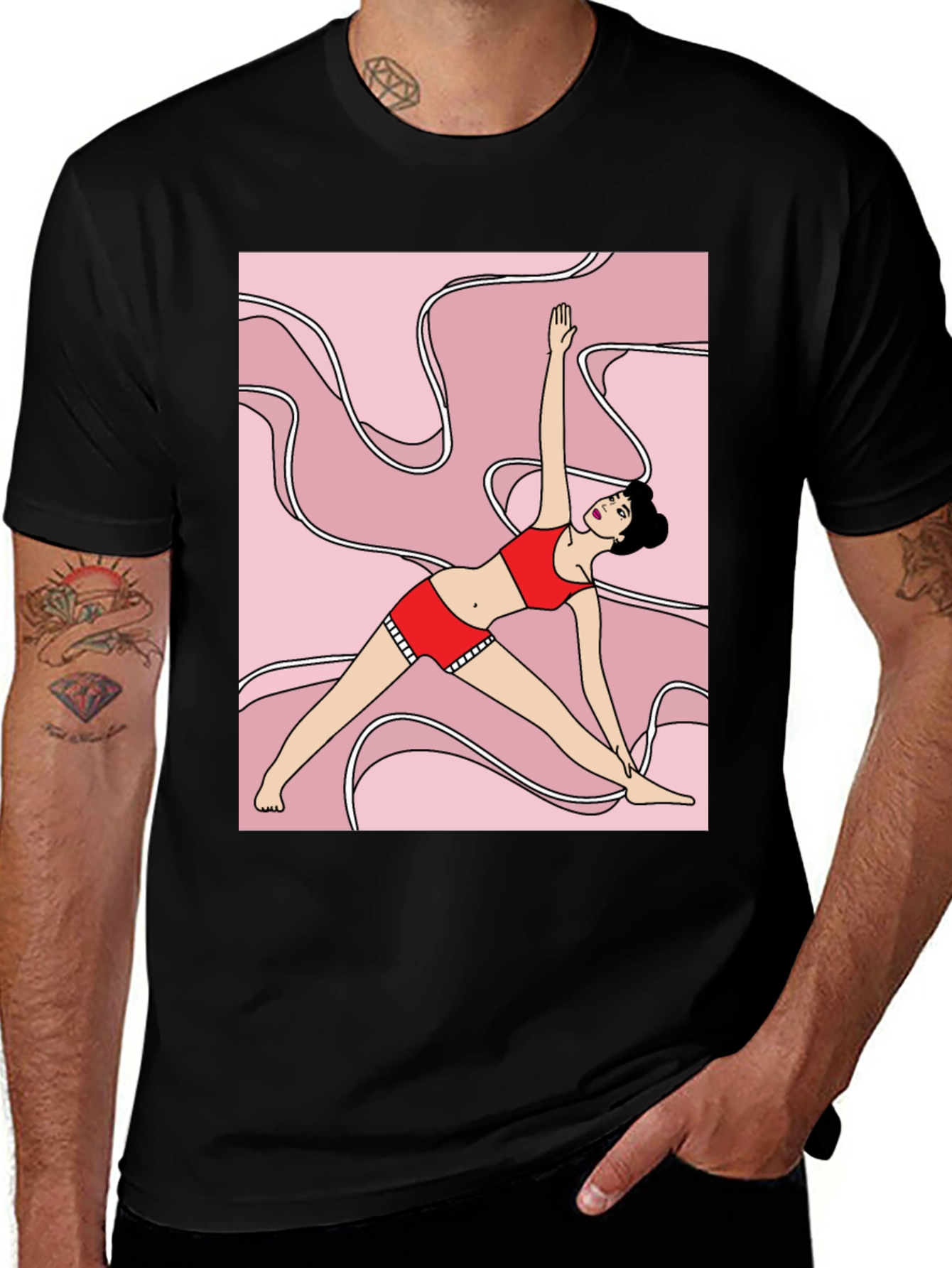 Variant 21 of Yoga Pose Graphic T-Shirt - Unique Design, Comfortable Fit