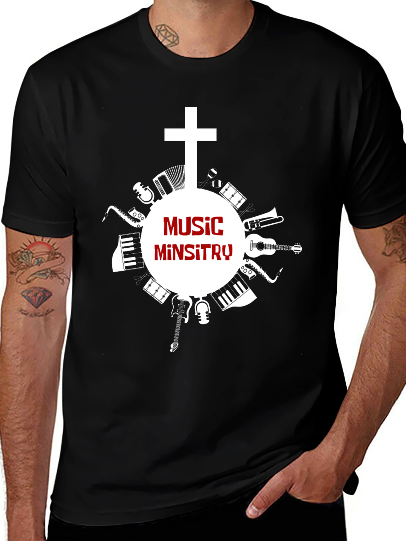 Music Ministry Graphic Tee - Christian T-Shirt
