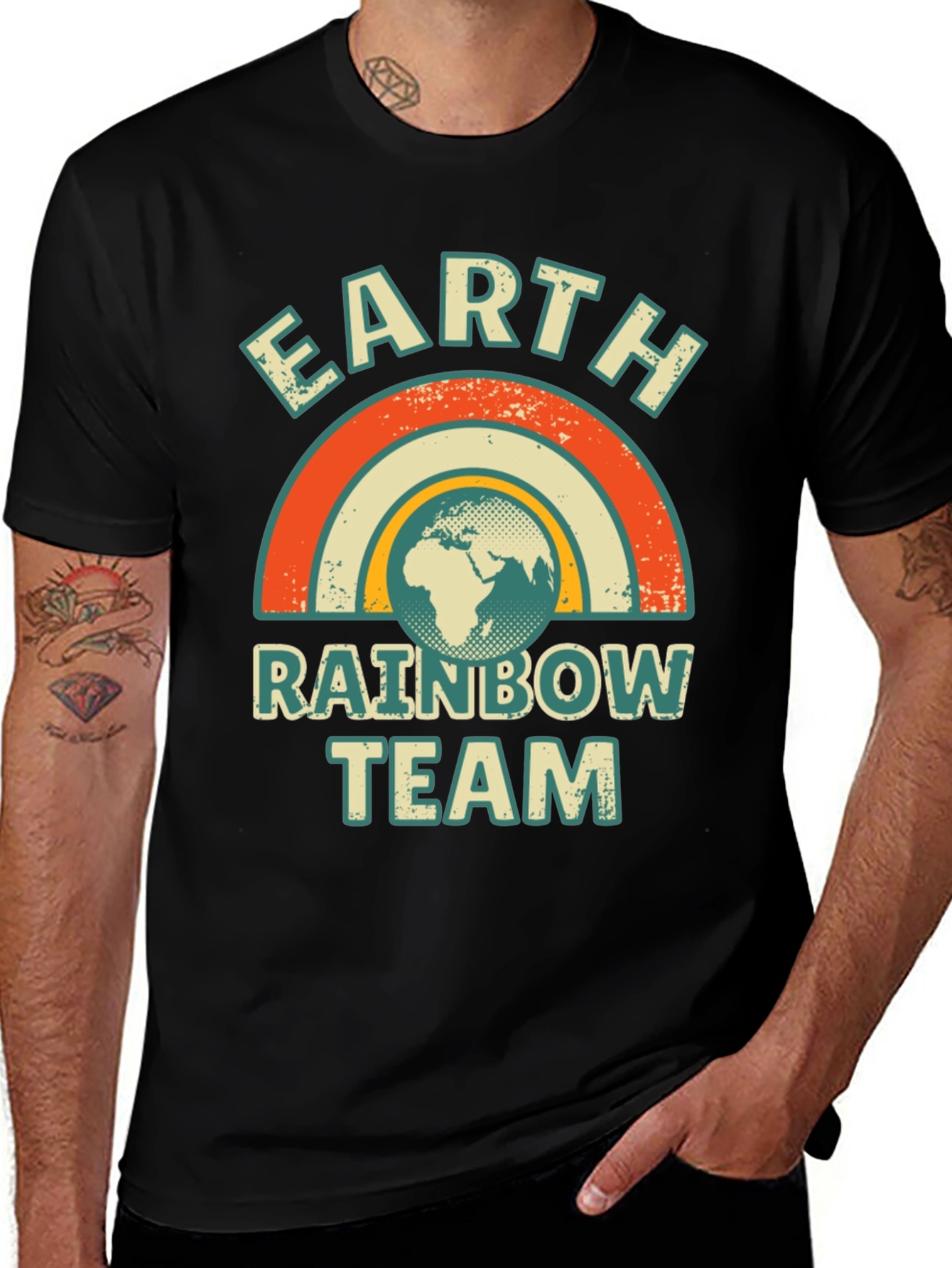 Variant 15 of Earth Rainbow Team Graphic T-Shirt
