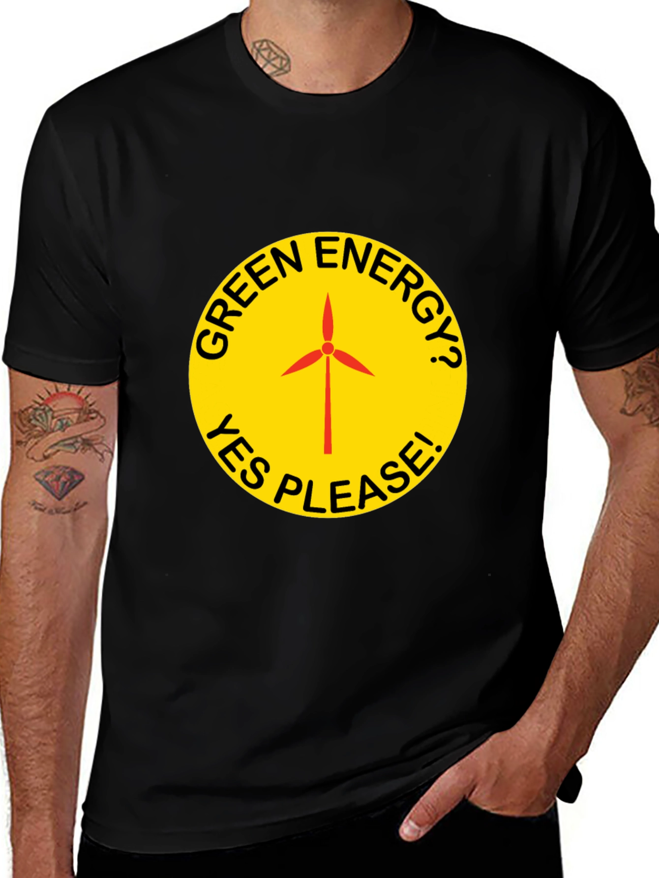 Variant 11 of Green Energy Yes Please T-Shirt
