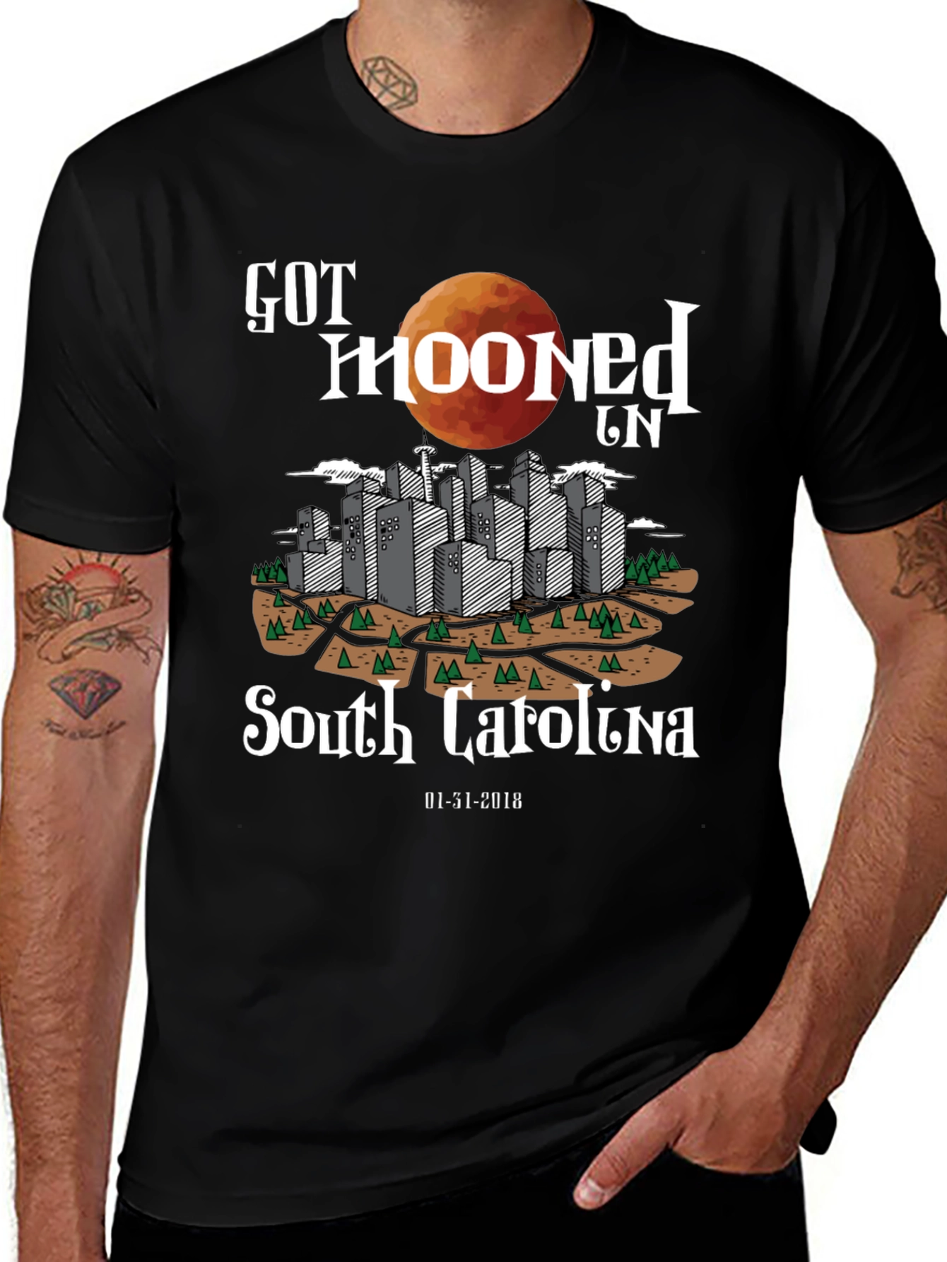 Got Mooned In South Carolina Eclipse T-Shirt