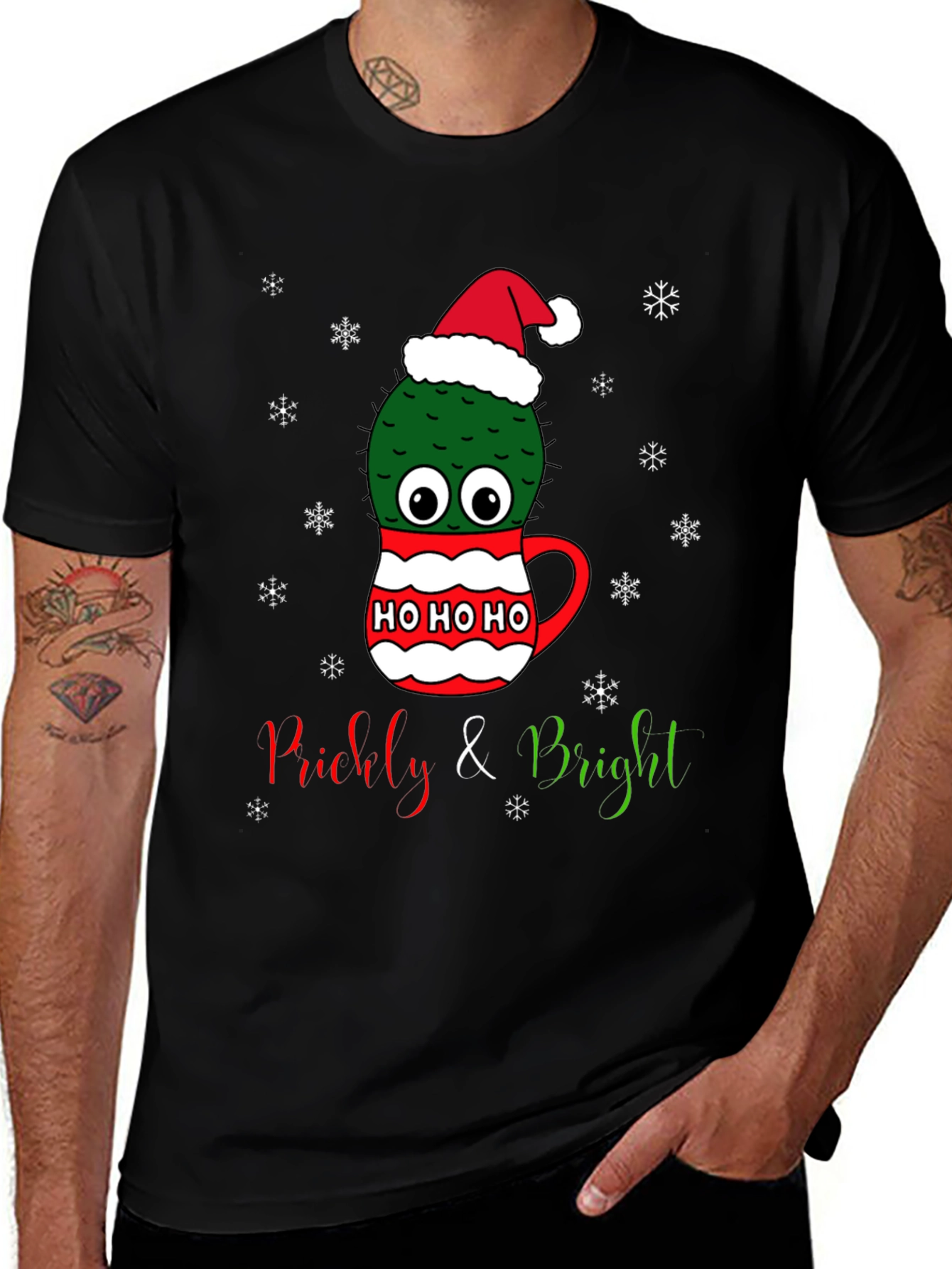 Prickly & Bright Christmas Cactus Tee