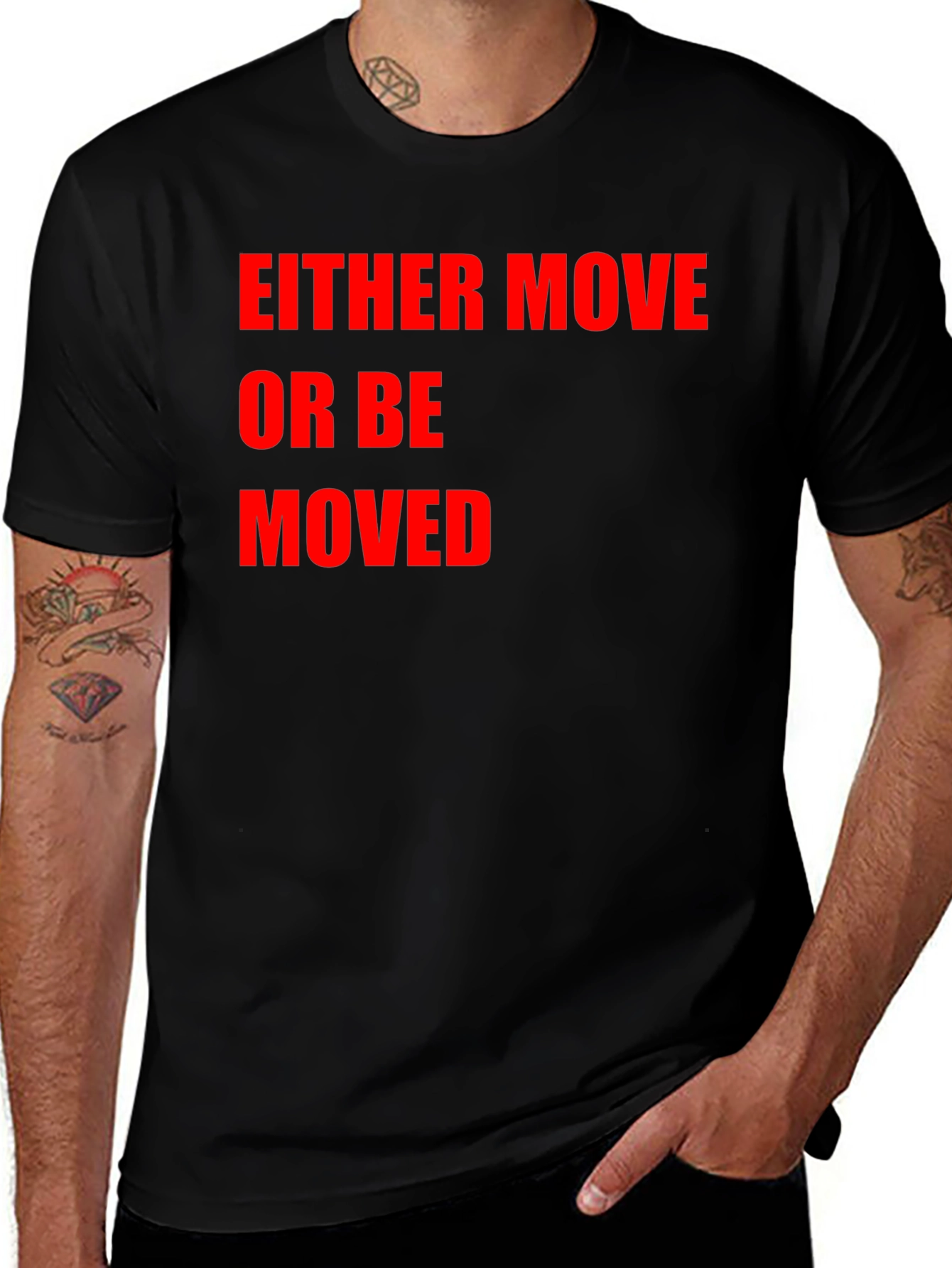Variant 17 of Either Move or Be Moved Graphic T-Shirt